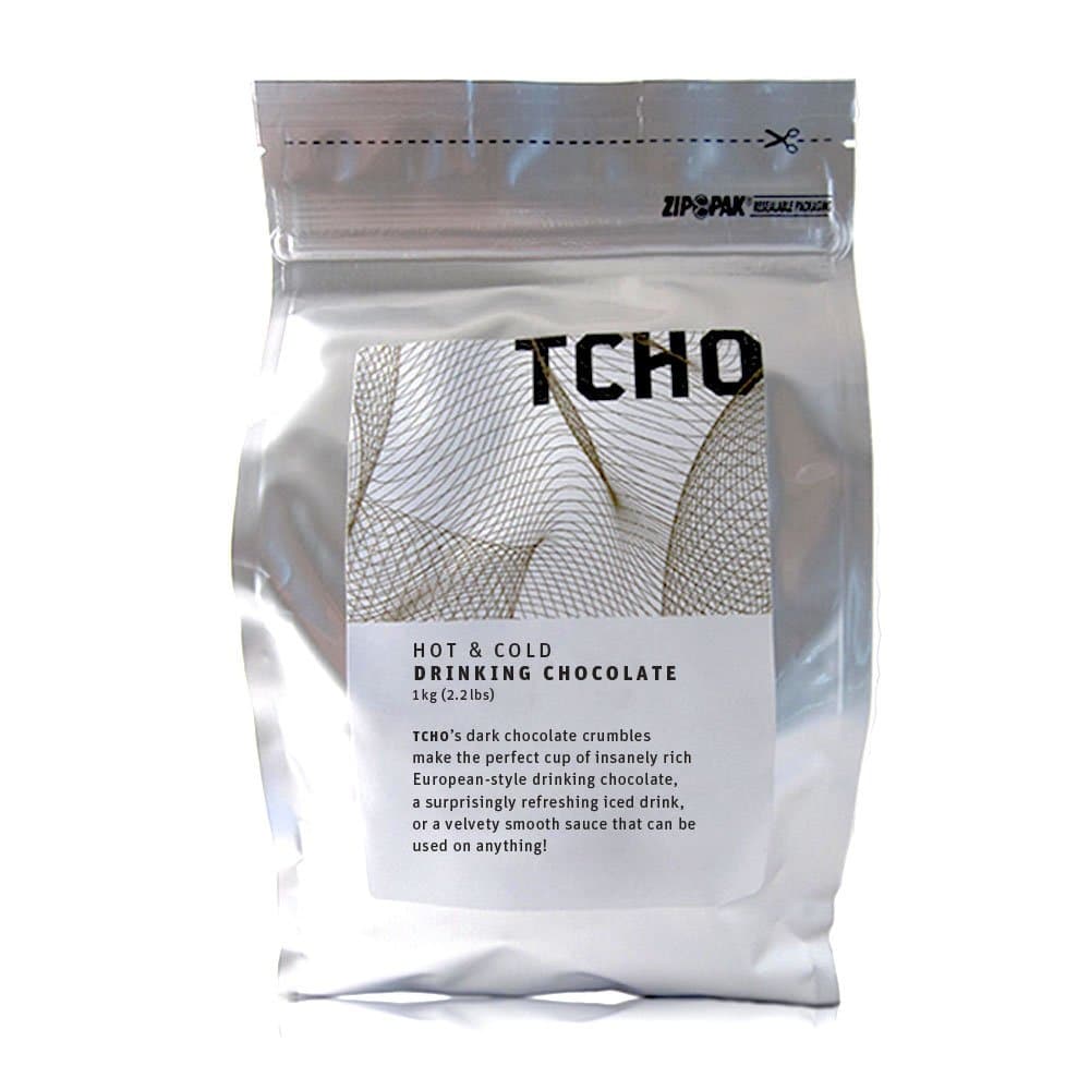 TCHO Chocolate Hot and Cold Drinking Chocolate Crumbles, 2.2 Pound