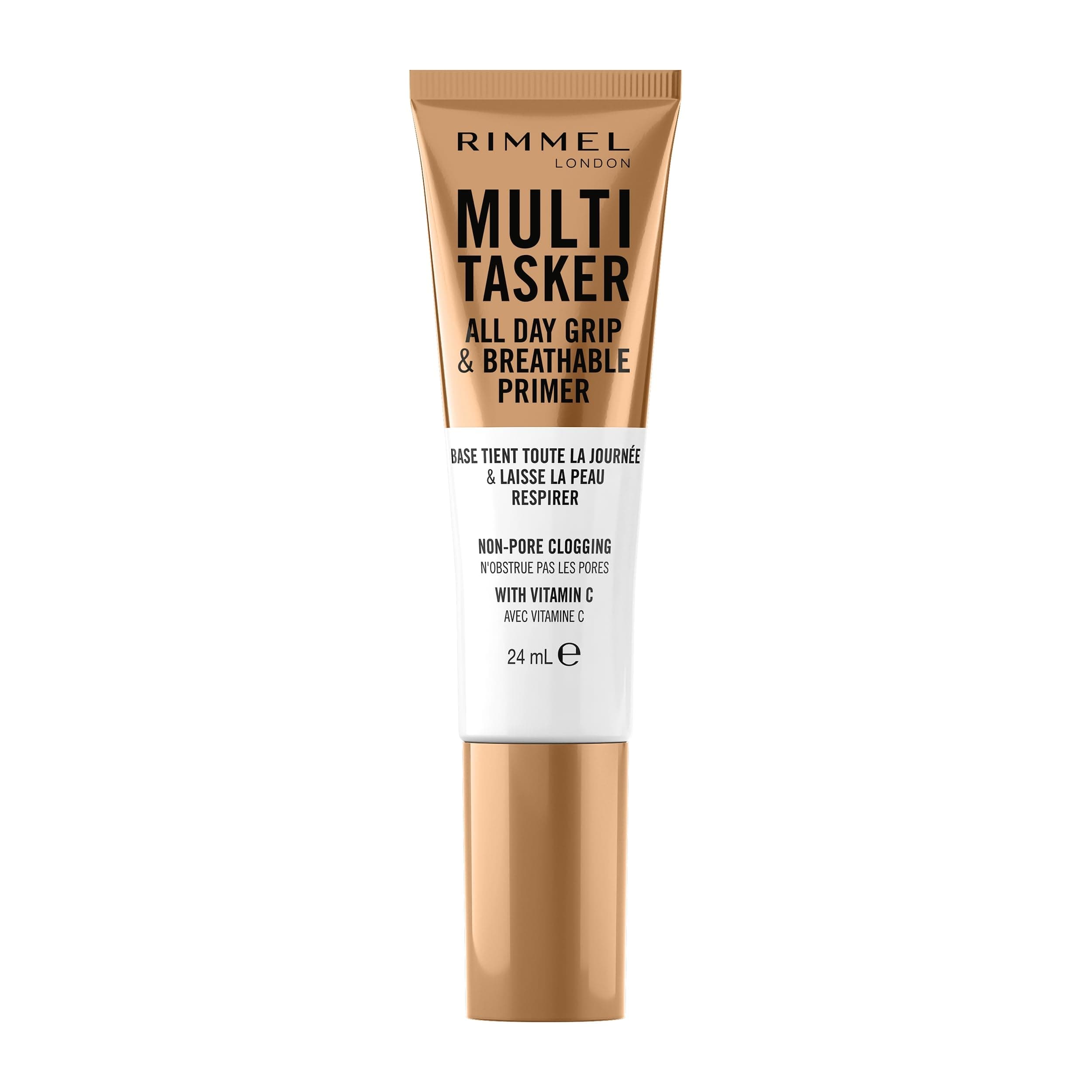 Multi-Tasker All Day Grip & Breathable, Clear, Primer, Lightweight, Breathable, Gel Texture, Preps Skin, Vegan Formula, 24ml
