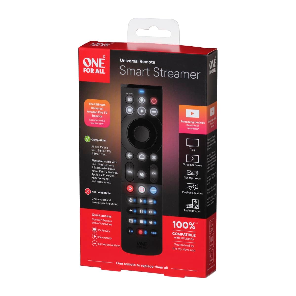 One For All Smart Streamer Rmote Model URC 7945