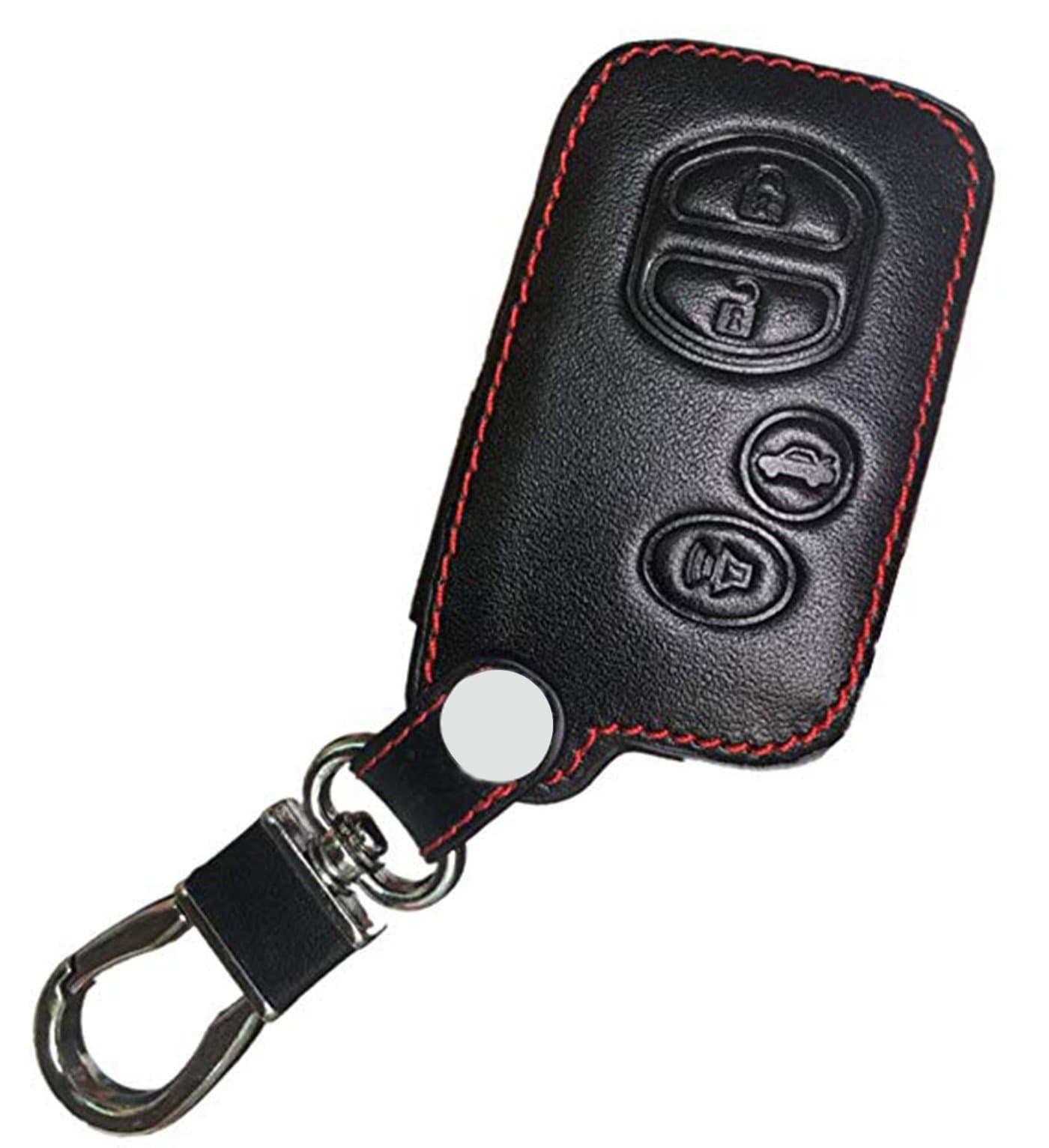 Leather Smart Remote Key Fob Case Keyless Entry Case Holder Cover For Toyota Avalon Camry Corolla Highlander Prius RAV4 Venza HYQ14ACX HYQ14AAB HYQ12ACX HYQ14AEM