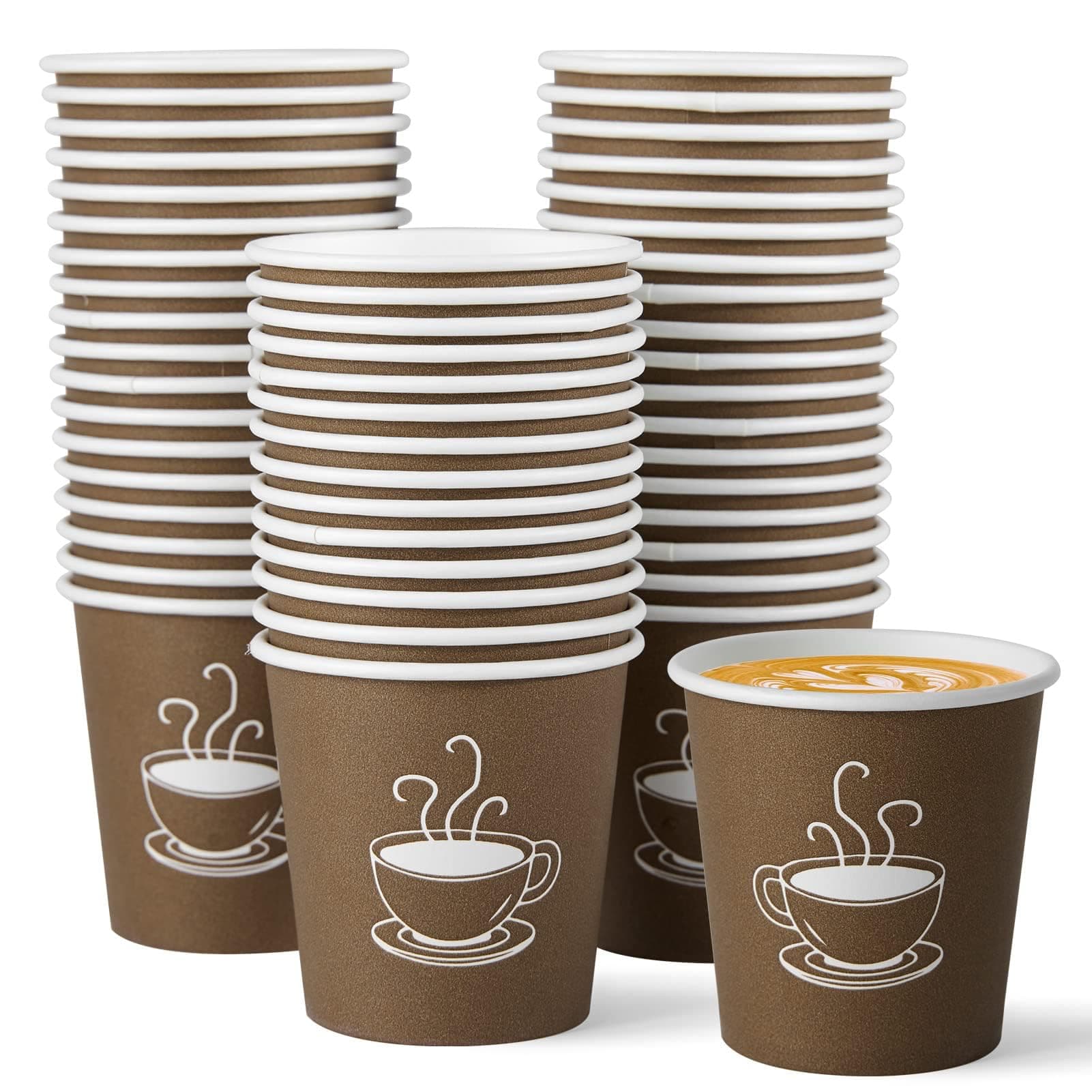 600 Pack 4 oz Paper Cups, Small Disposable Coffee Cups, Paper Espresso Cups, Hot/Cold Drinking Cups for Party, Picnic, Travel and Events