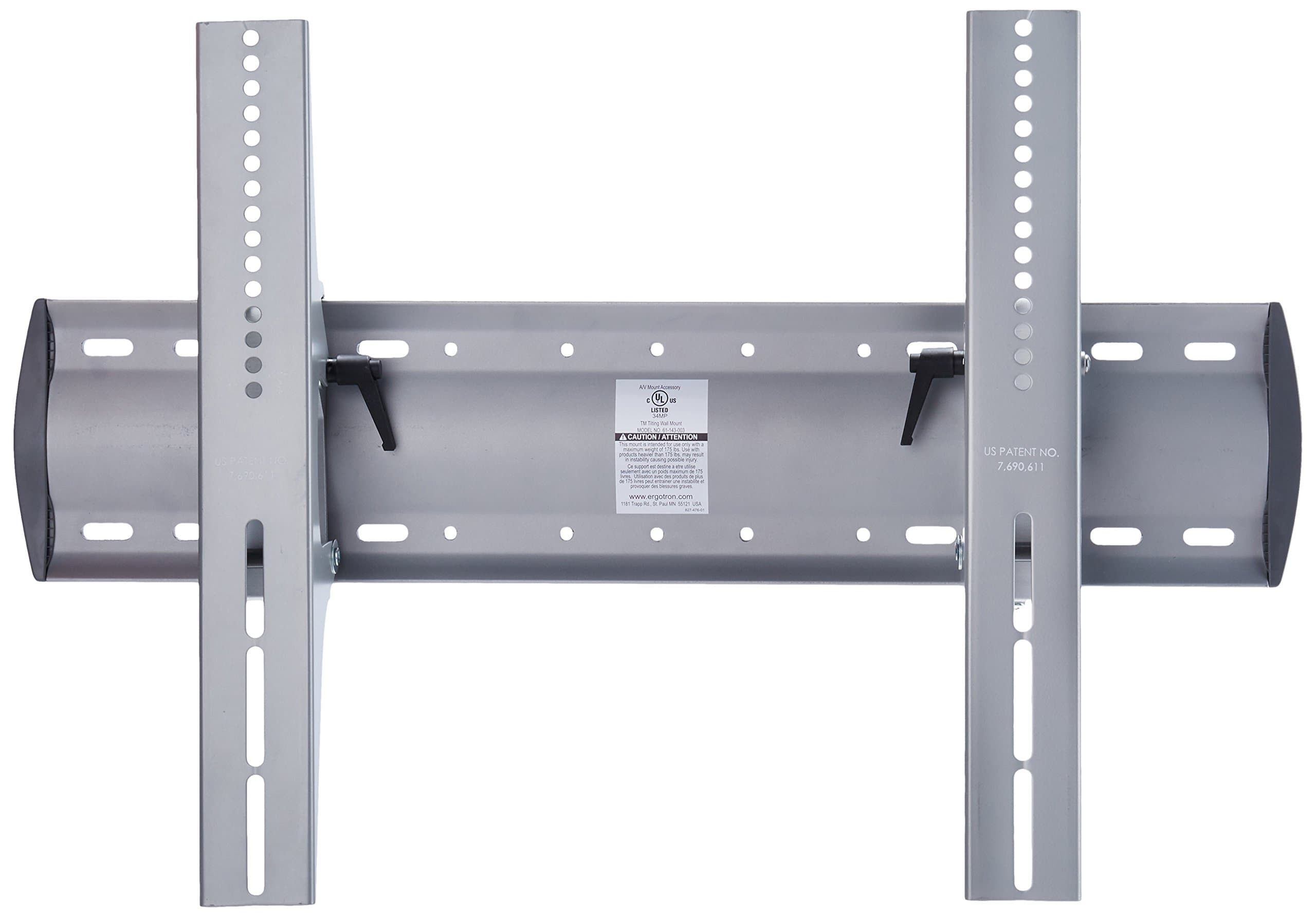 Ergotron 61-143-003 Medium Wall Tilt Bracket for 42 inch LCD Plasma TV, Silver