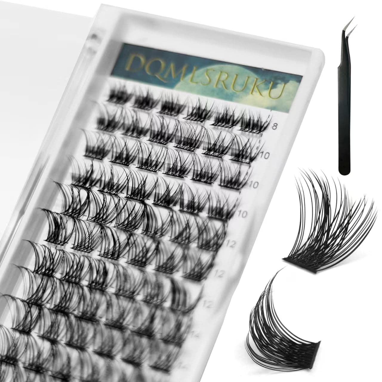 Diy Lash Clusters 72pcs,false eyelashes natural,Reusable False Eyelashes Natural Look Mix 10-16mm C D Cur