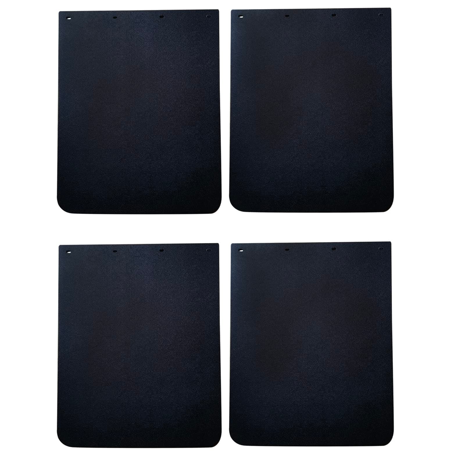 BHTOP 4 Pieces Polymer Mudflaps 24x30 Inch， Durable Black Mud Flap Universal Pair for Semi Truck Tractor Trailer