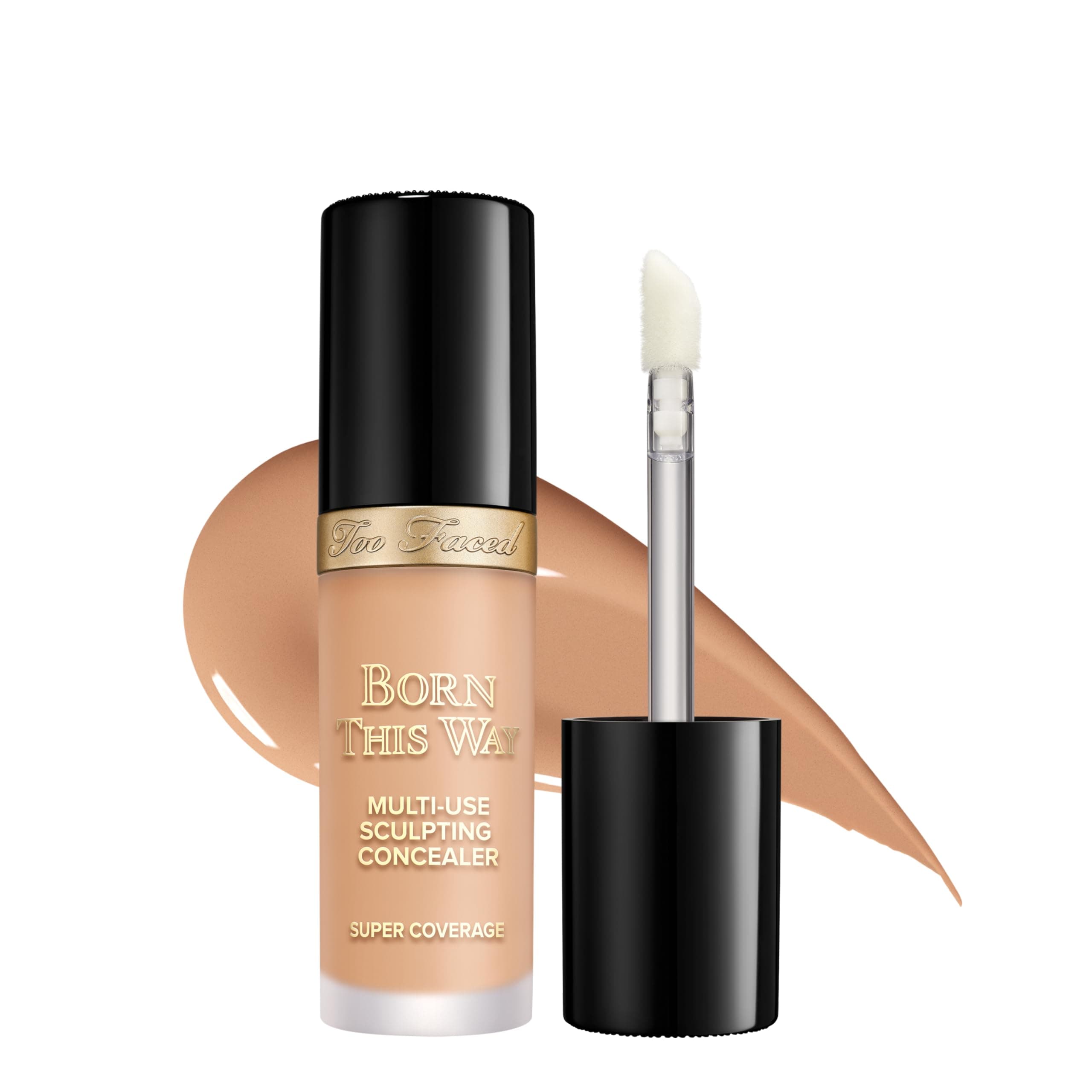 Born This Way Super Coverage Multi-Use Concealer | Full Coverage, Non-Comedogenic, Oil Free + Long Lasting Concealer | Hyaluronic Acid, Coconut Water + Alpine Rose