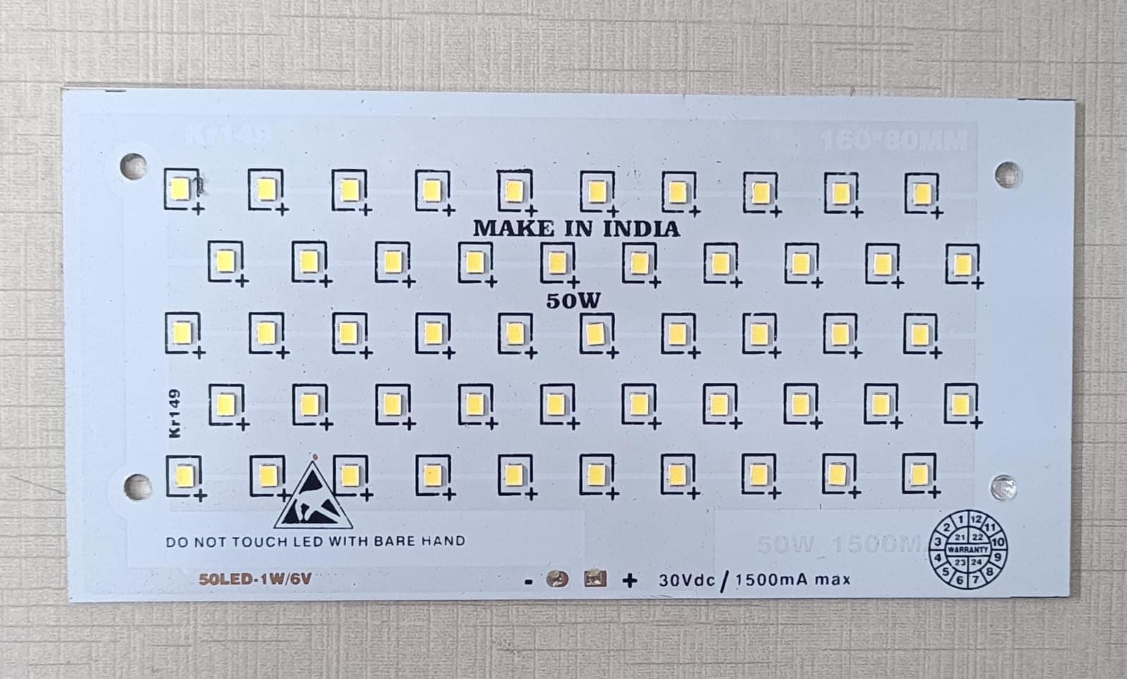 50W Flood Light PCB 50 WATT - PCB Size: 8 x 16 cm (50W LED Flood Light PCB, 1)