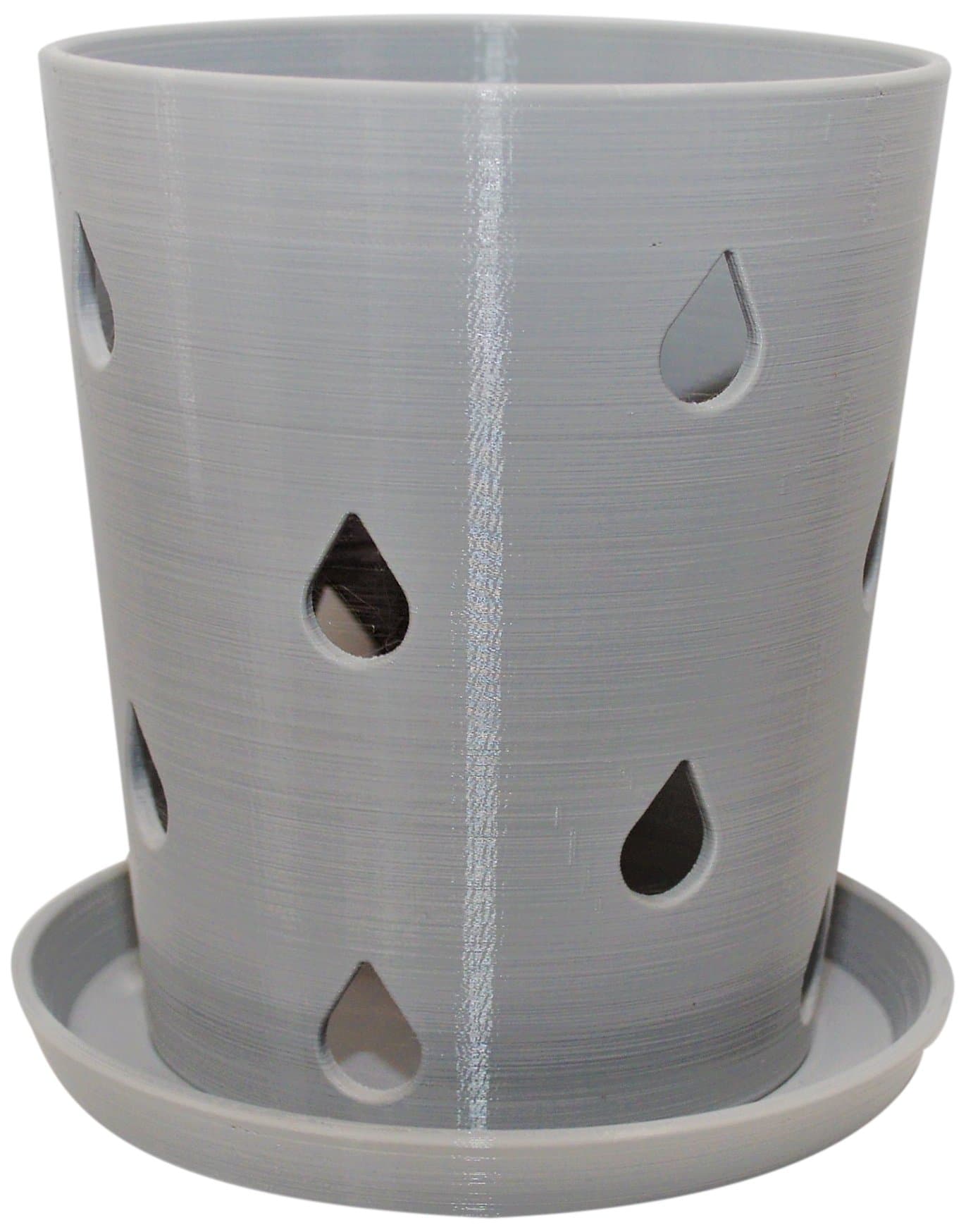 Gray 5.5" Orchid Pot and Tray