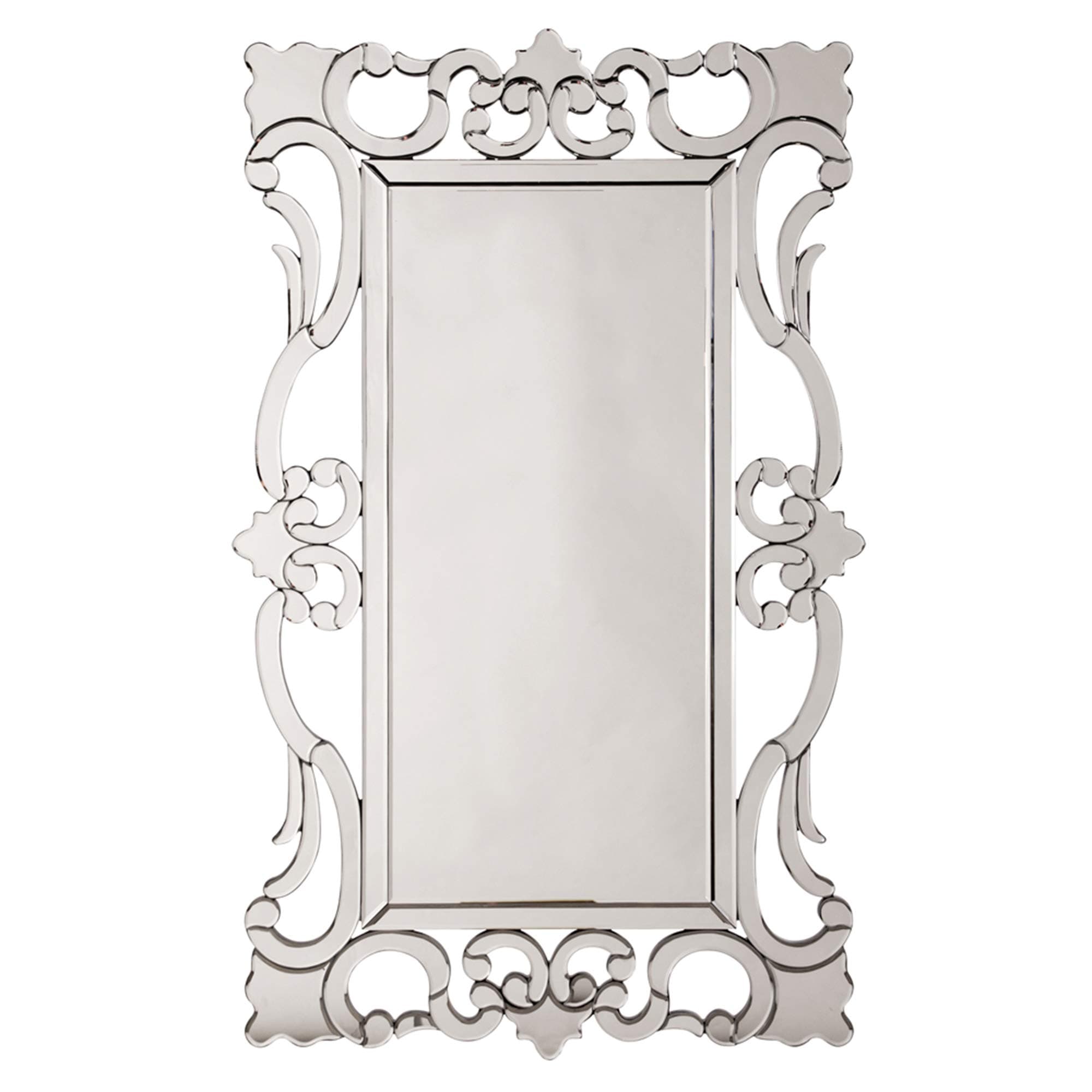 HowardElliotCollection 99087 Rebecca Mirrored Scroll Mirror