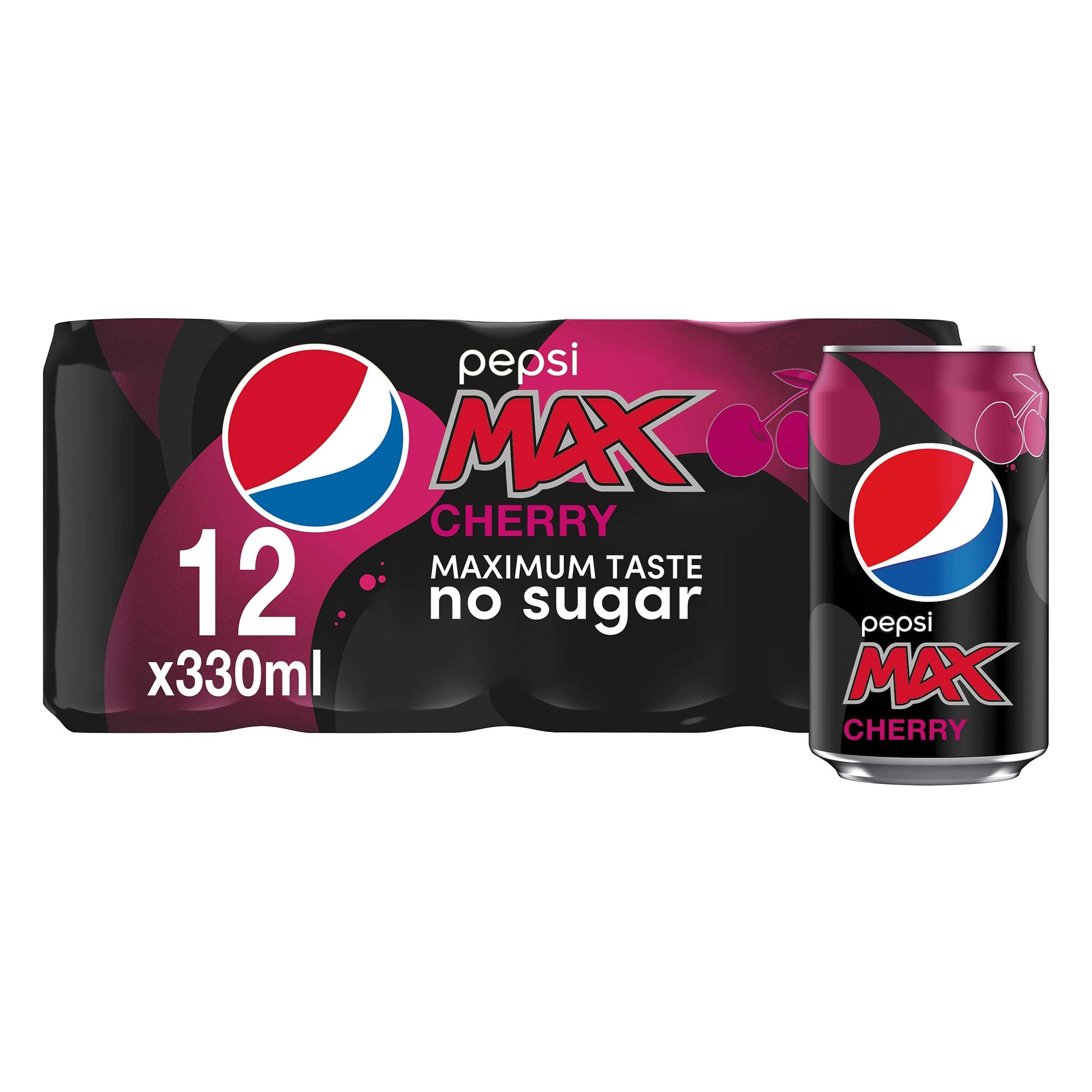 Pepsi Max Cherry Can, 12 x 330