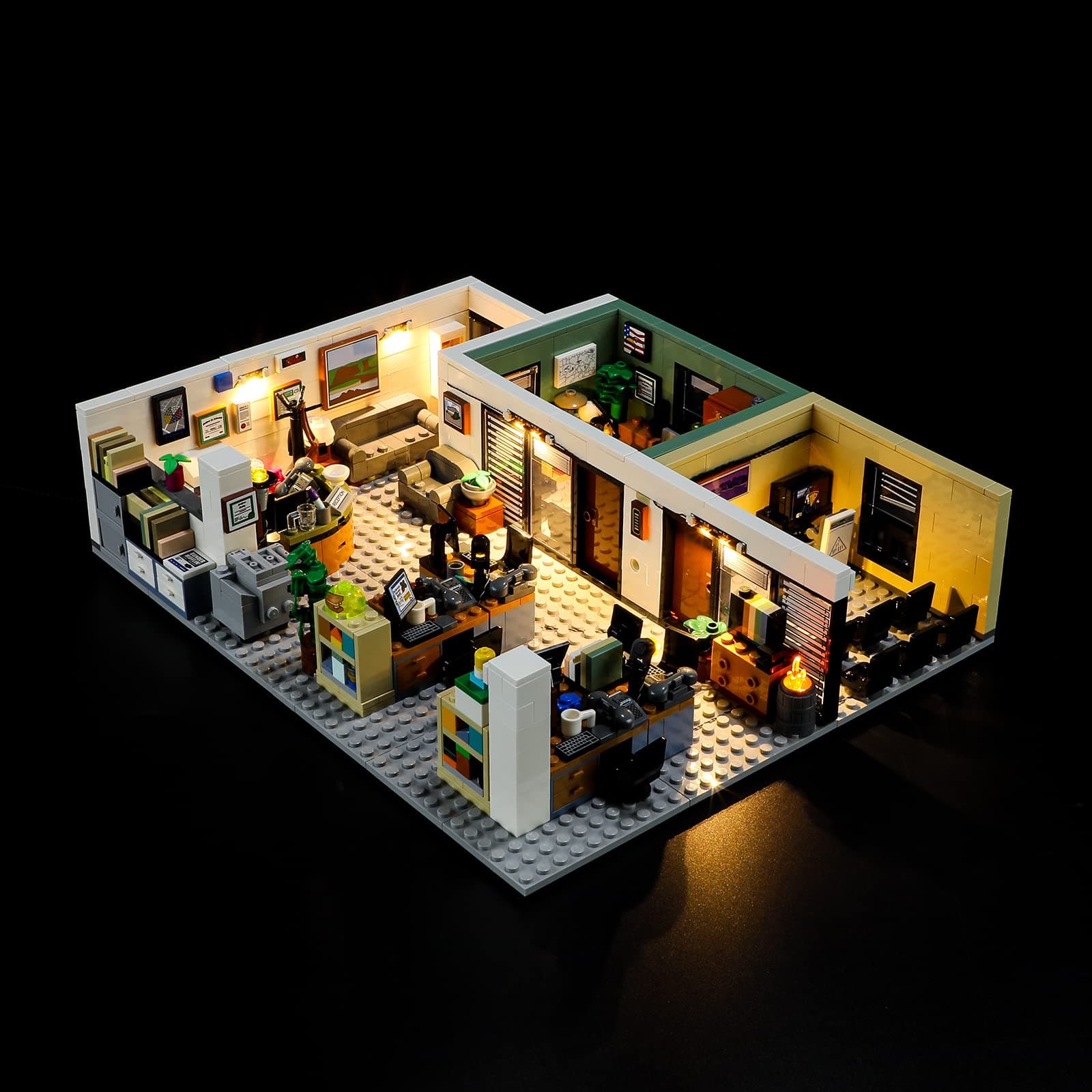 BRIKSMAX 21336 LED Light for The Office - Compatible with Ideas Building Blocks Model - Without Lego Set