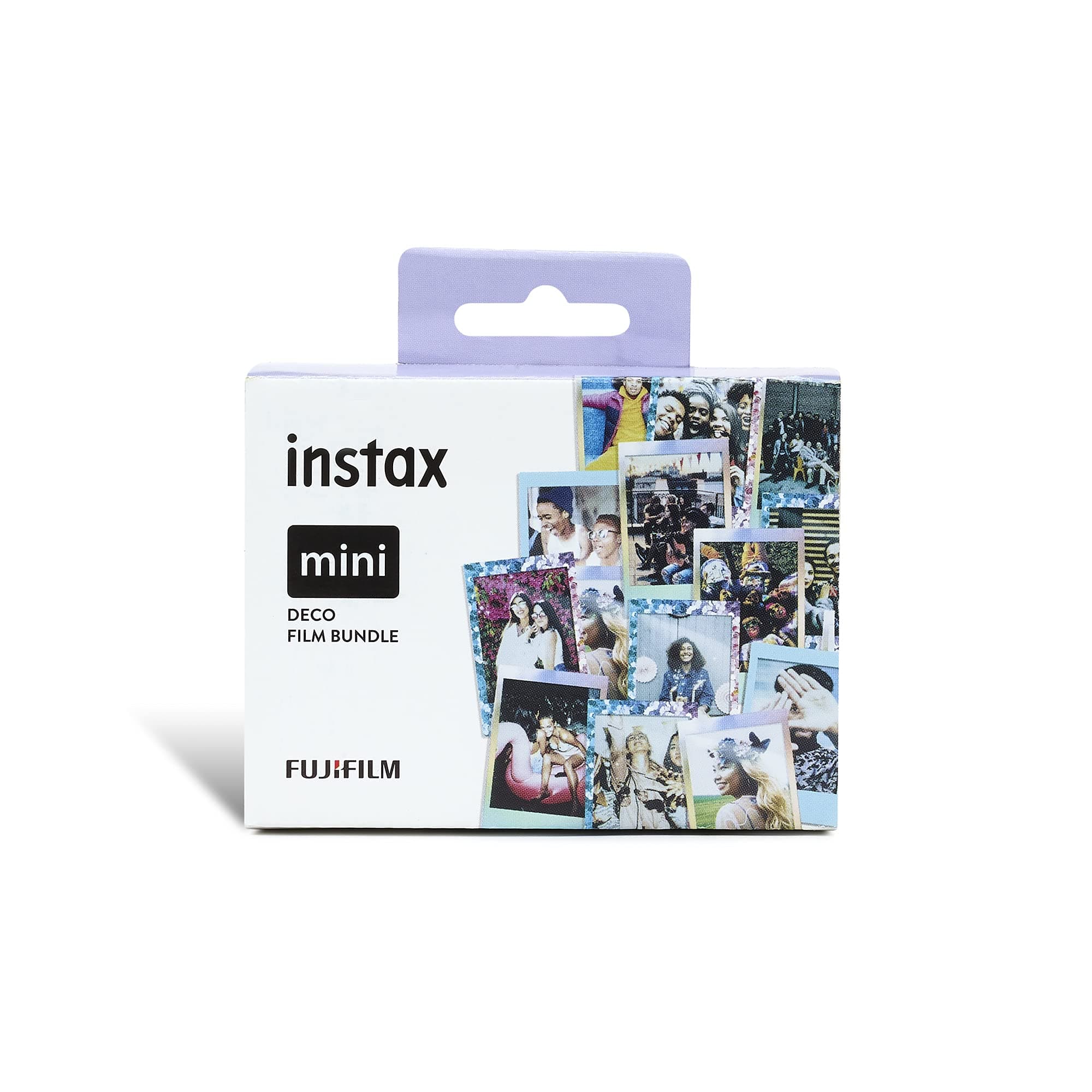 instax Limited edition 3 pack Deco mini film Bundle, Confetti, SKY Blue, Mermaid Borders, pack contains 3 x 10 shot film catridges