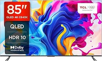 85C645K 85-inch QLED Television, 4K Ultra HD, 4K Google TV Smart TV (Game master, Dolby Atmos, Freeview Play, Motion clarity, Hands-Free Voice Control, compatible with Google assistant & Alexa)