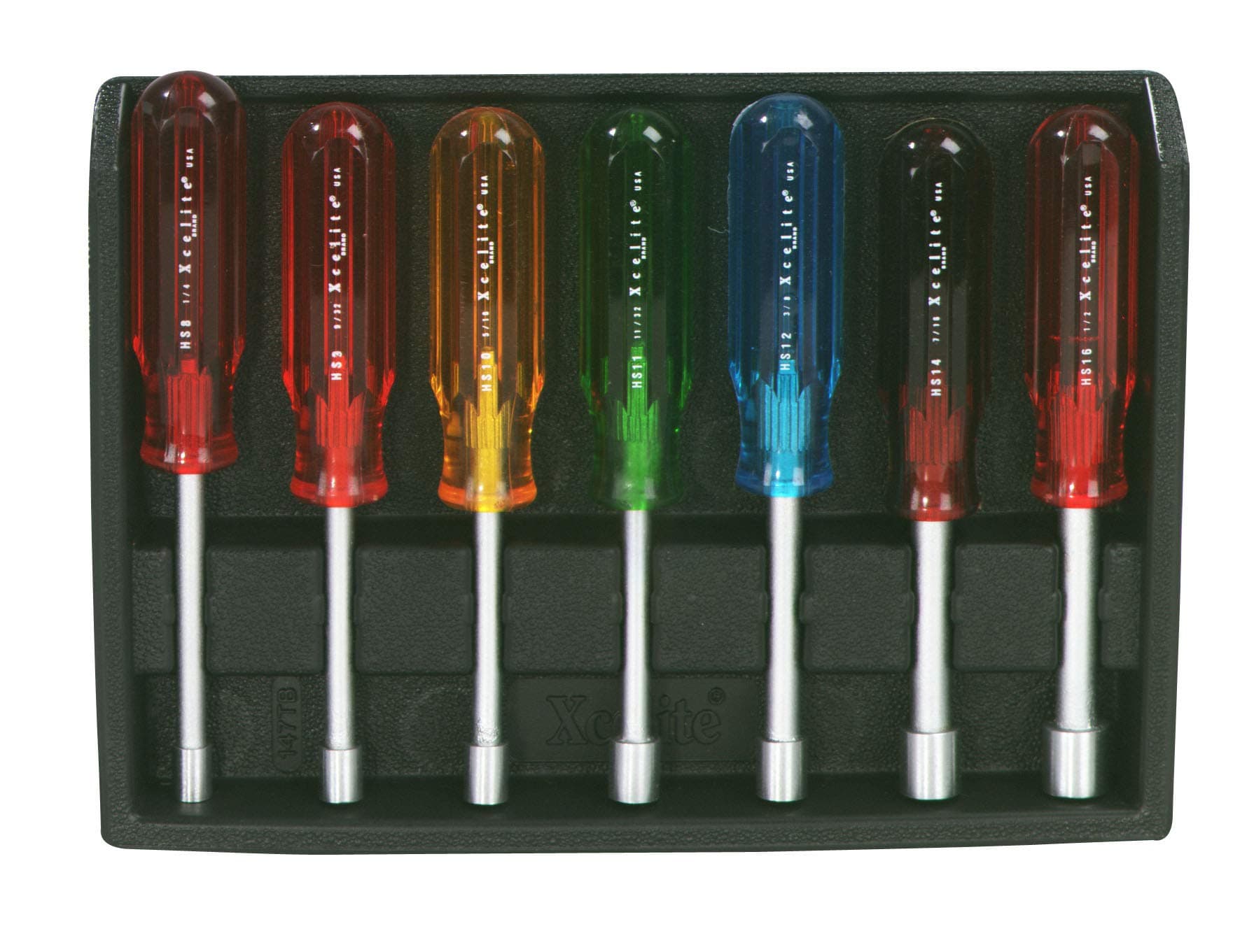 Xcelite127TB NUT DRIVER SET, 7-PIECE COLOUR CODED