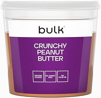 Bulk Natural Roasted Peanut Butter Tub, Crunchy, 1 kg, Packaging May Vary