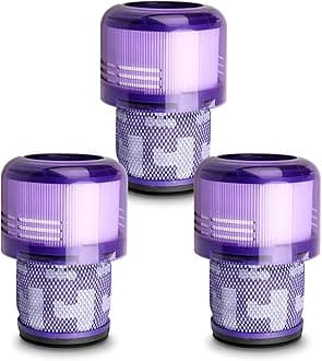 3 Pack Vacuum Filters Replacement Parts Compatible with Dyson V11 Origin V11 Torque Drive V11 Animal V11 Complete V11 Extra V15 Detect V15s Detect Submarine Vacuums, Compare to Part 970013-02
