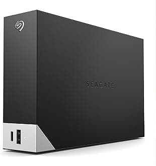 Seagate One Touch Hub 4TB External Hard Drive Desktop HDD – USB-C and USB 3.0 port, for Computer Workstation PC Laptop Mac (STLC4000400)