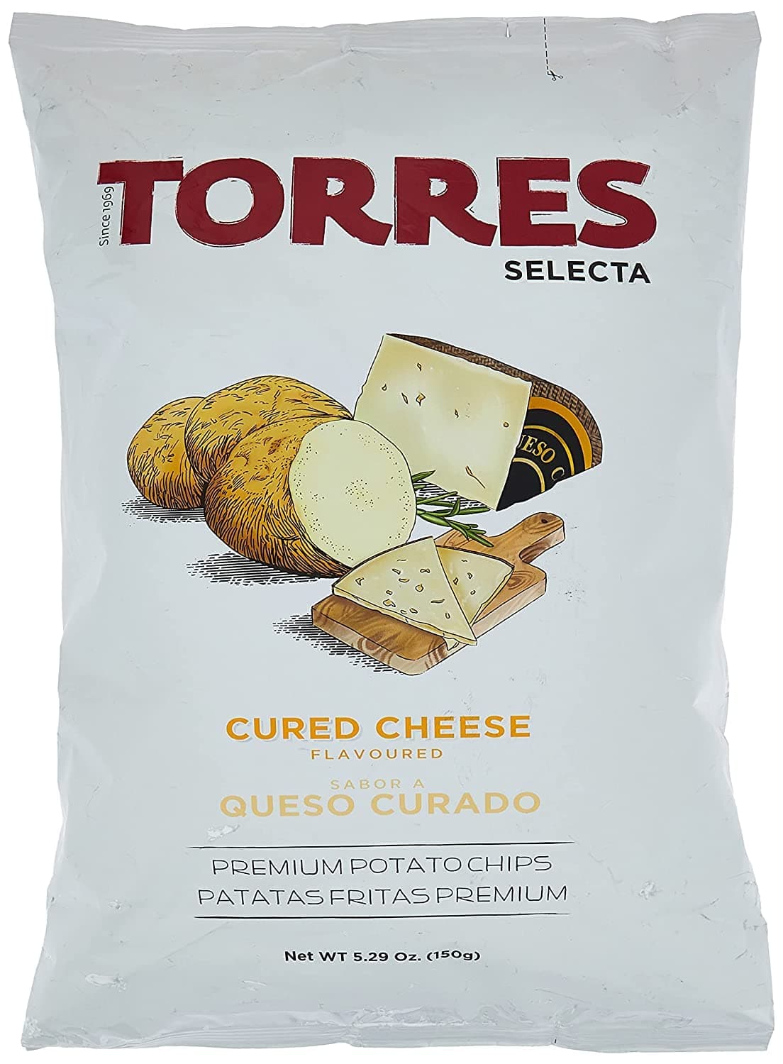 Patatas Torres Cured Cheese Chips 150 g