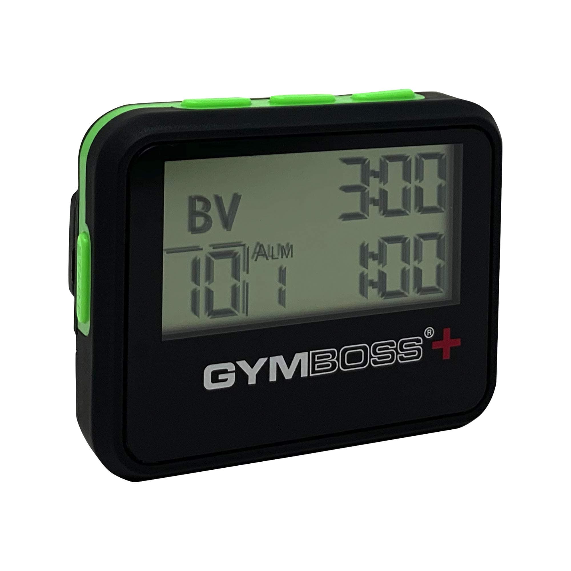 Plus Interval Timer and Stopwatch - Black/Green Softcoat