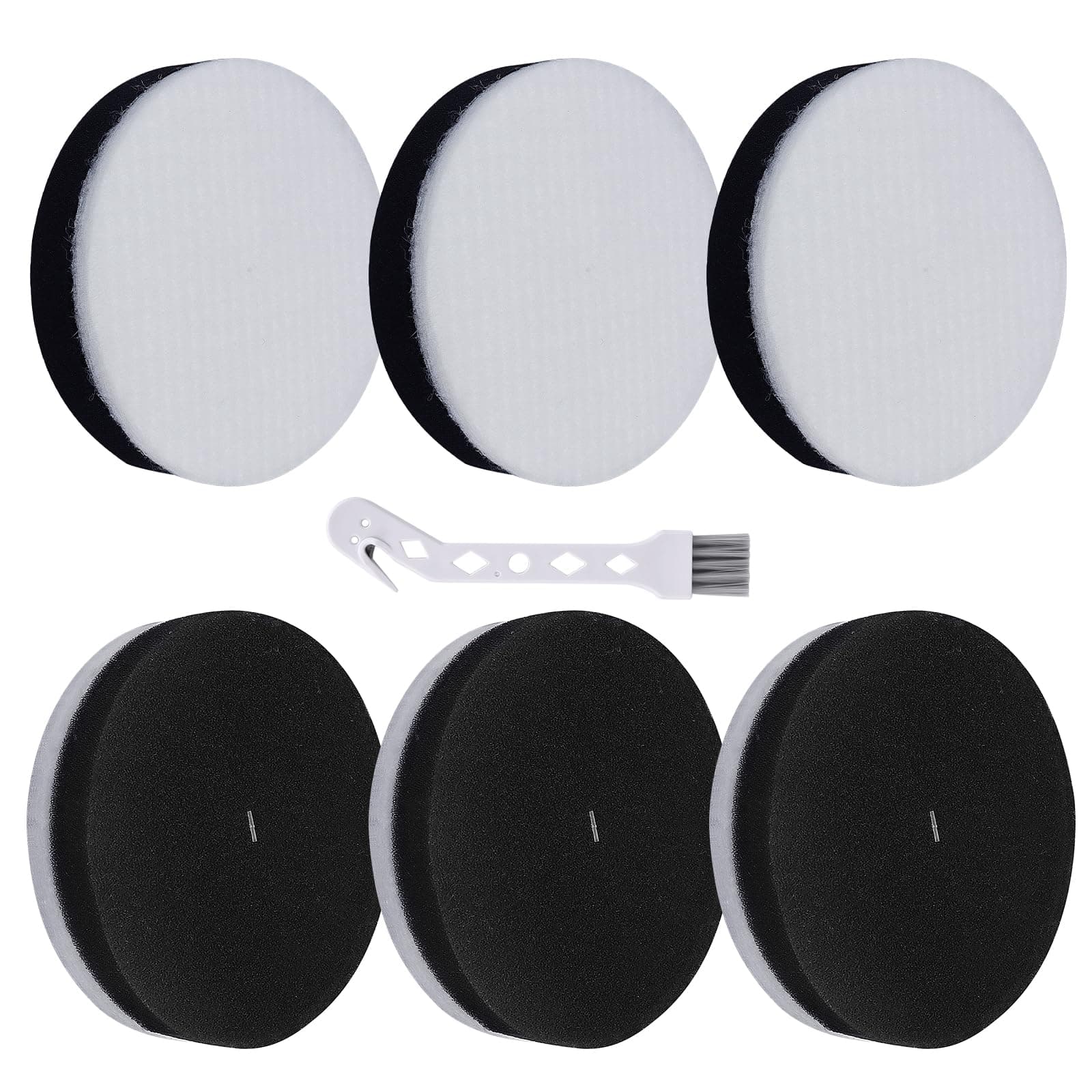 NEU100 Replacement Filter Compatible with Eureka Airspeed Compact Bagless Upright Vacuum NEU100 NEU10AE4 NEU10AE5 NEU102 Series Washable Foam Filters, Compare to Part # E0106, 6 Pack