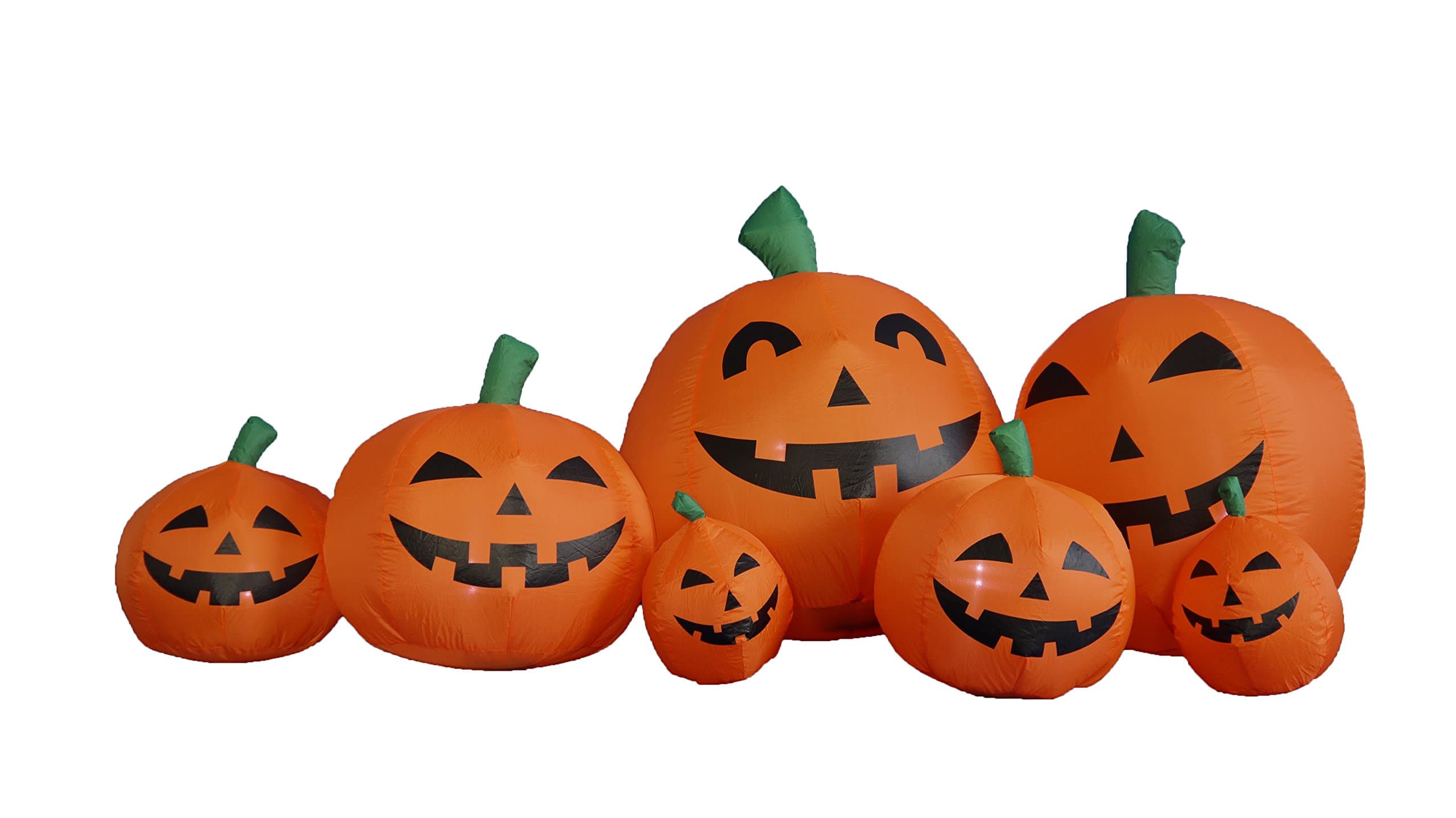 7.5 Foot Long Inflatable Halloween Pumpkins
