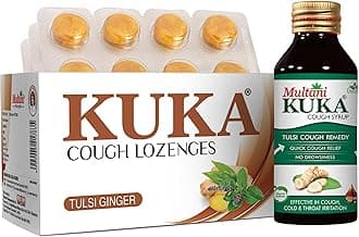 - Kuka Cough Combo | Syrup (100 ml) And Lozenges (8x6-Strip) | Quick Relief From Cough, & Sore Throat | Ayurvedic Cough Relief Products | Relief Against Cough & Cold