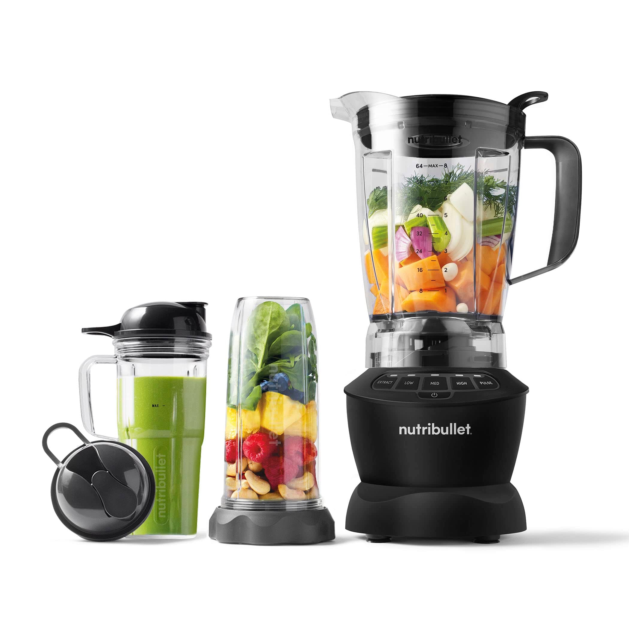 Nutribullet 1200W Full Size Blender Combo - Matte Black