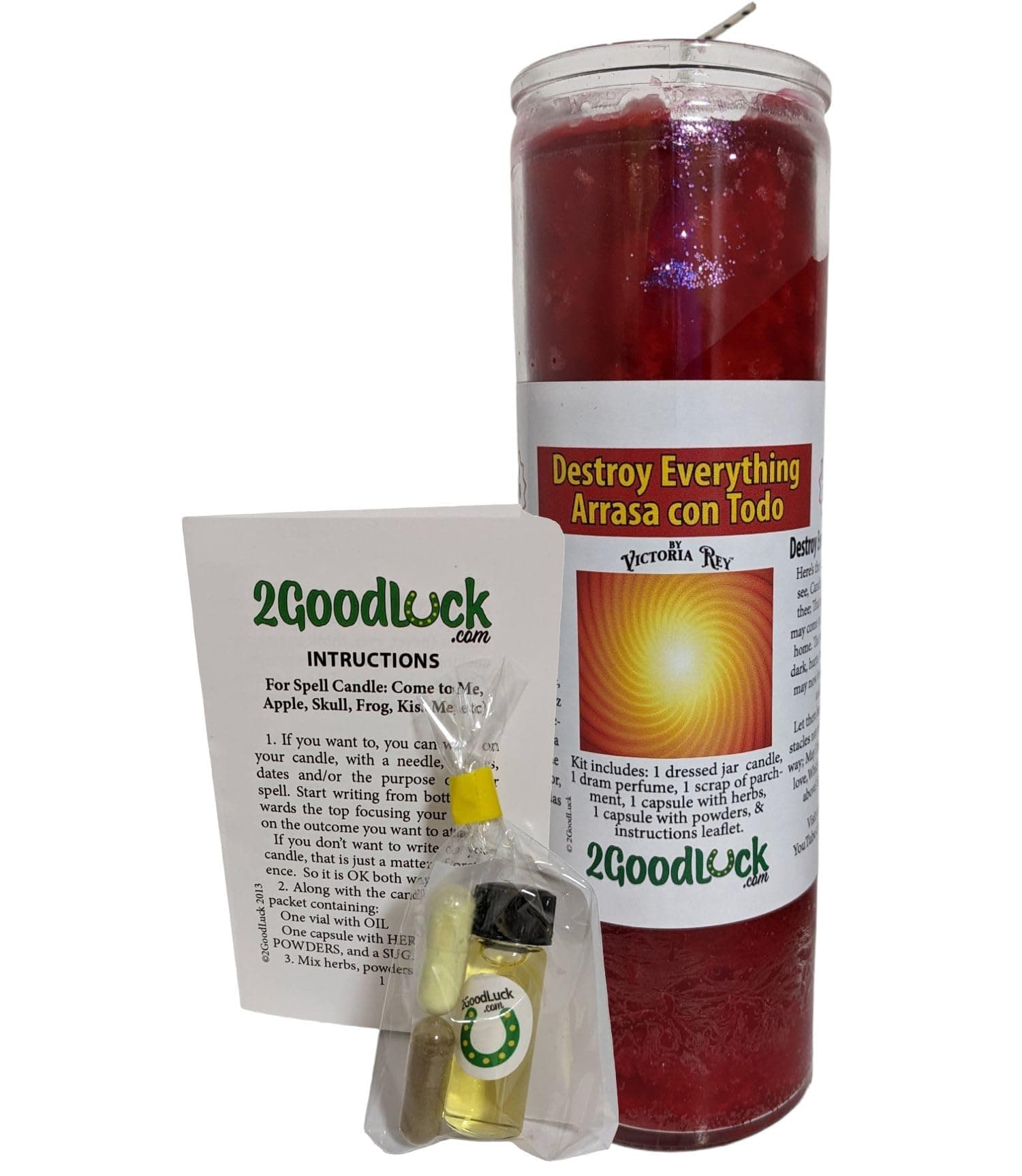 Destroy Everything Dressed Scented Candle - Veladora Preparada Arraza Con Todo