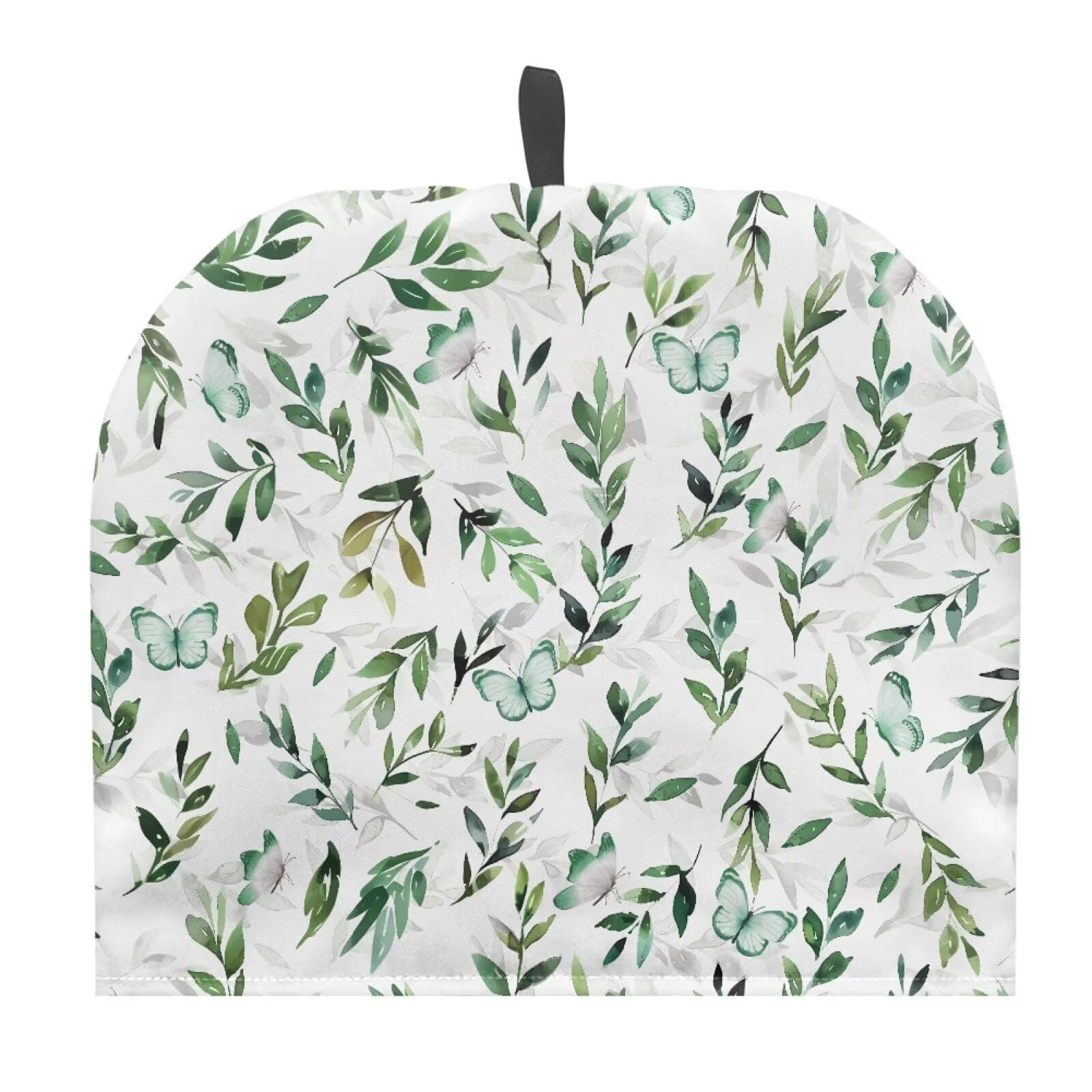 Tea Pots Cozy Extra Thick Wadding Tea Pot Cozies Kettle Dust Proof Cover Insulating Warming Teapot Dust Cover for Home Kitchen Indoor Table Decoration, Green Butterfly Leaf