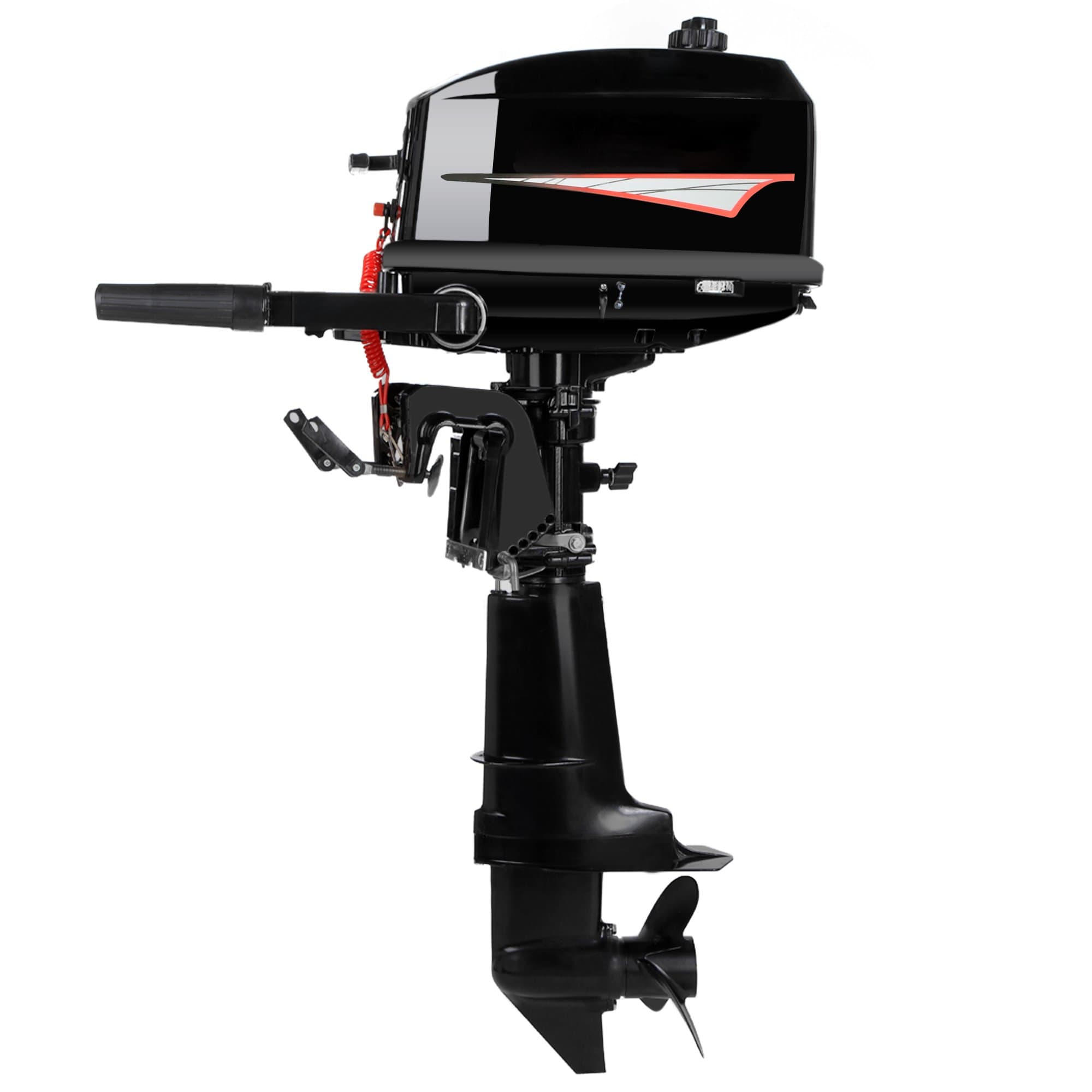 Wakrays 6HP Ship Outboard Electric Motor Boat Engine Updated With 2 Stroke Water Cooled