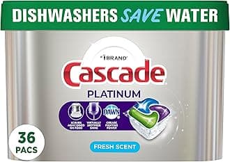 Platinum ActionPacs, Dishwasher Detergent Pods, Fresh Scent, 36 Count