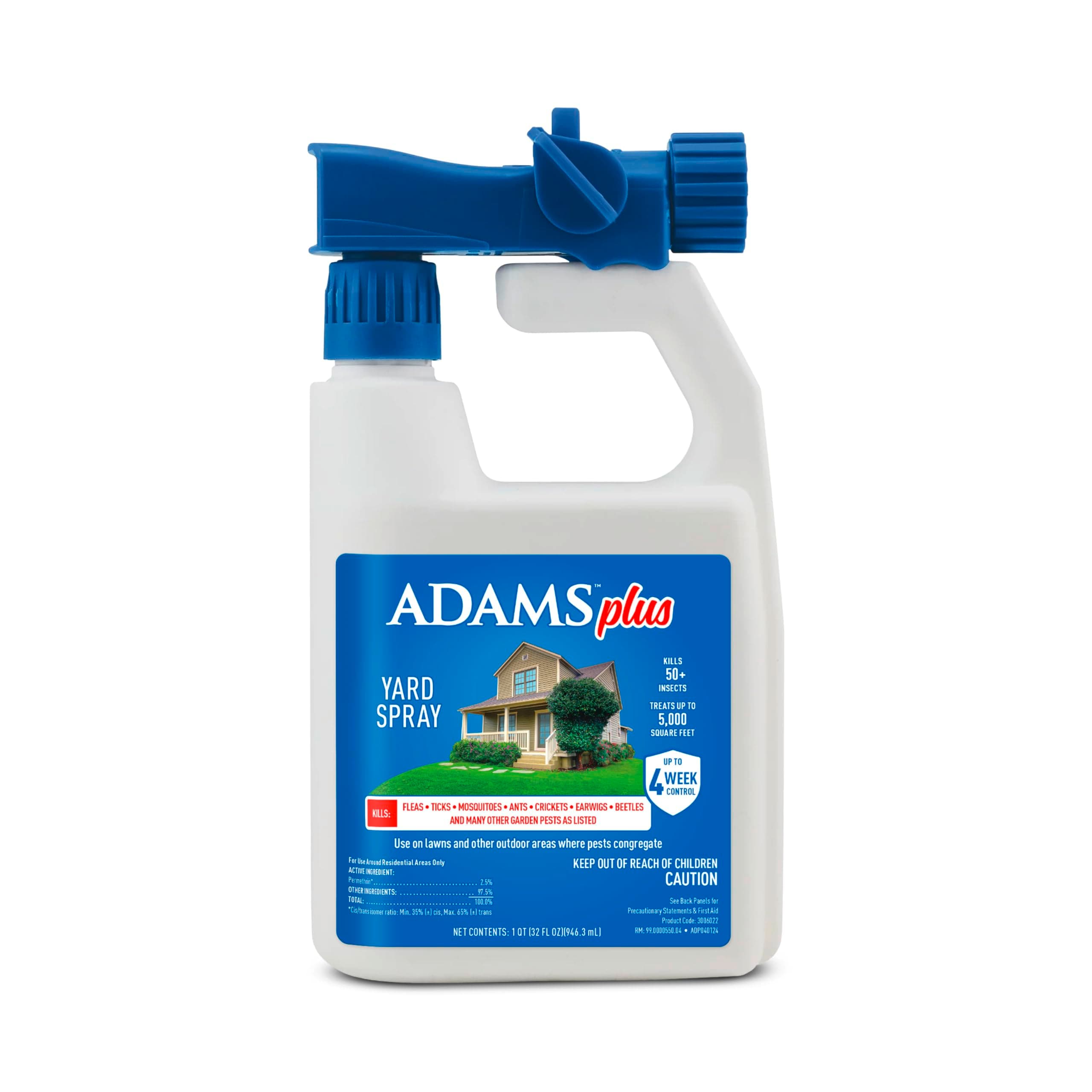 Plus Yard Spray, Kills Fleas, Ticks, Mosquitoes, Ants and Many Other Listed Nuisance Pests in Outdoor Areas, Treats Up to 5,000 Square Feet, Easy to Use Hose-End Spray, 32 Fluid Ounces