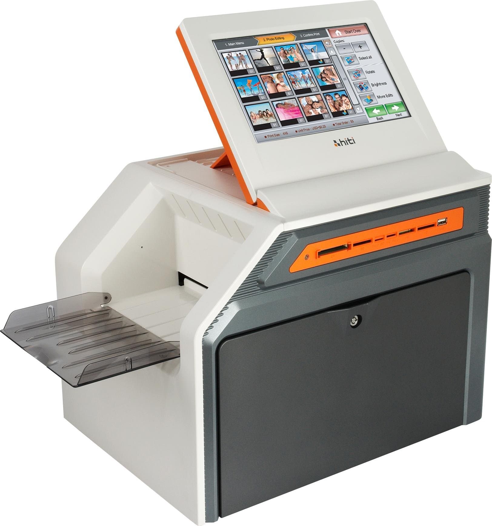 Inc. P510K Roll-Type 6" x 9" Dye-Sublimation Mini Photo Kiosk with USB Interface, 300x300 dpi Resolution, 10.2" TFT LCD Screen - US/CA version