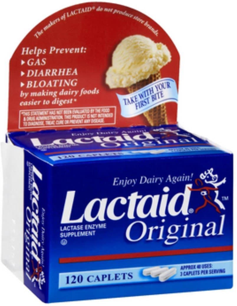 LactaidOriginal Caplets 120 ea (Pack of 4)