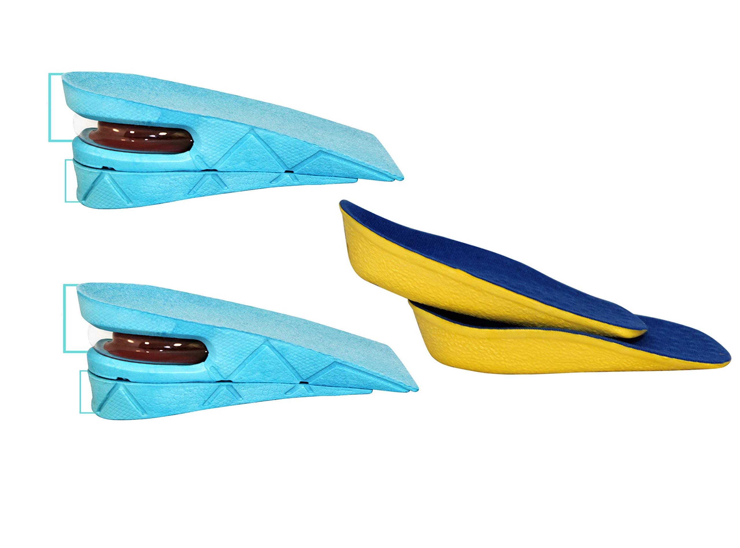 Height Increasing Kit Includes Ergonomic Height Increasing Insole for All Day Wear and AirBaby 2in Insole