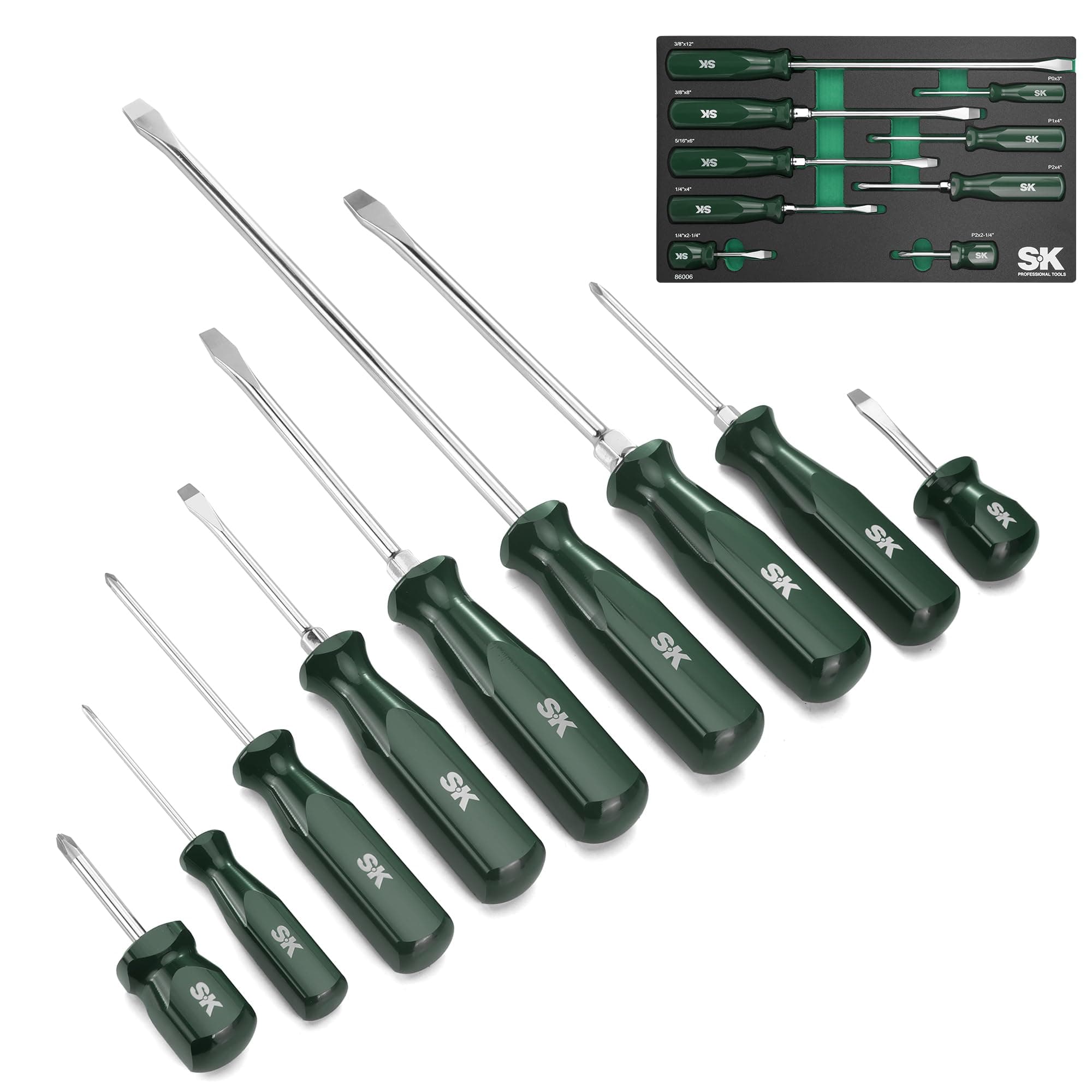 Tools USA 9 Piece SureGrip® Combination Screwdriver Set | 86006