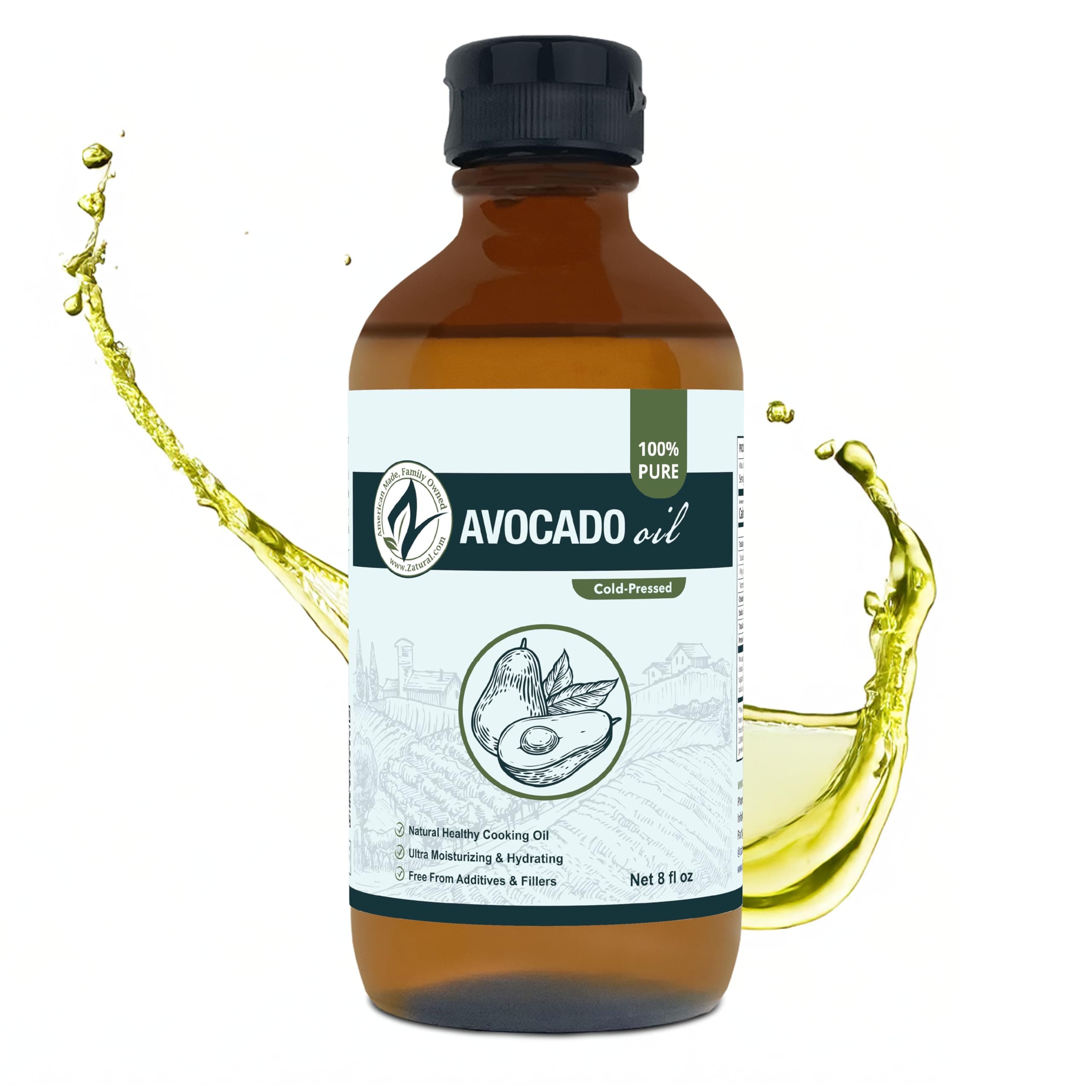Avocado Oil 8oz Glass
