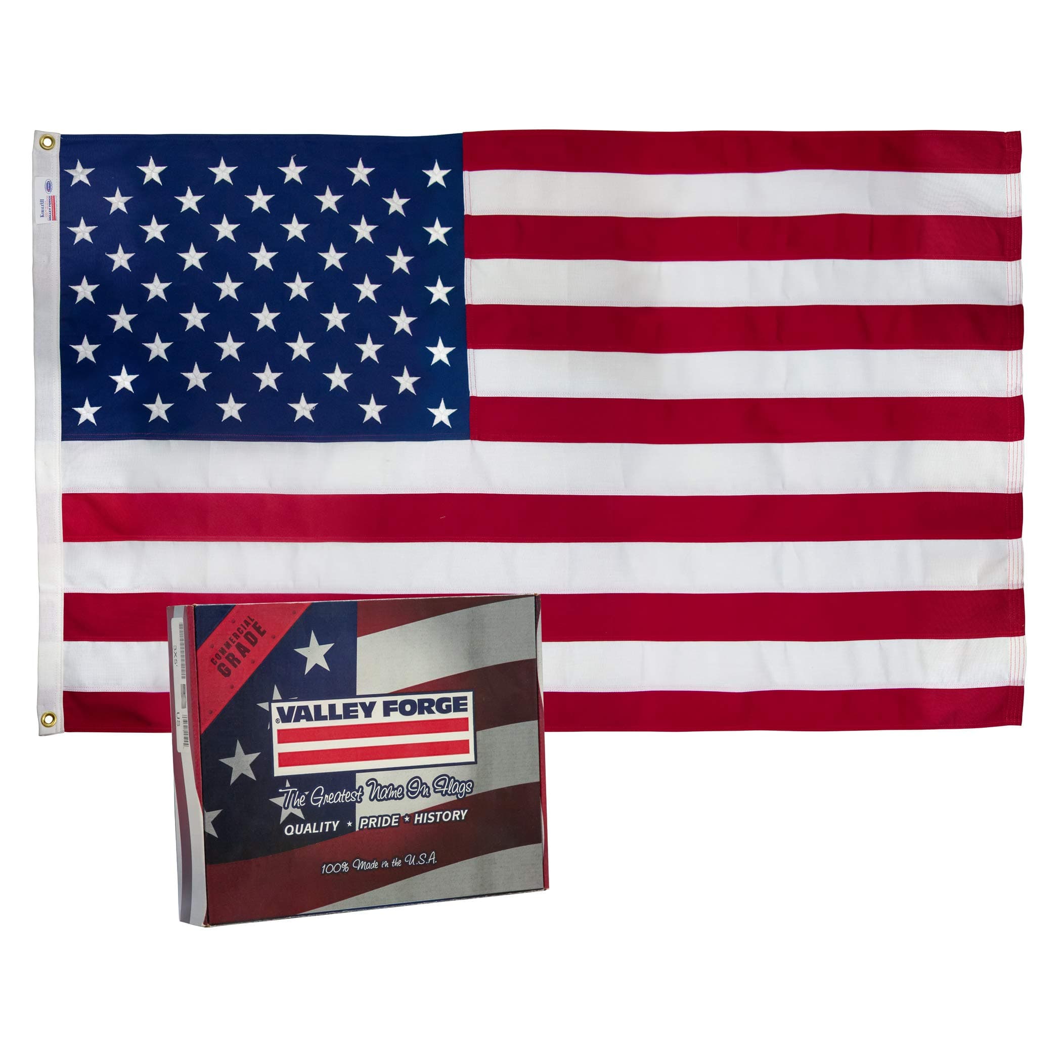 Valley ForgeFlag USDT3 Polyester American Flag, 3' x 5'