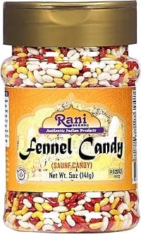 Rani Brand Authentic Indian Products Sugar Coated Fennel Candy 5oz (141g) PET Jar ~ After Meal Digestive Treat | Vegan | Gluten Friendly | NON-GMO | Origin
