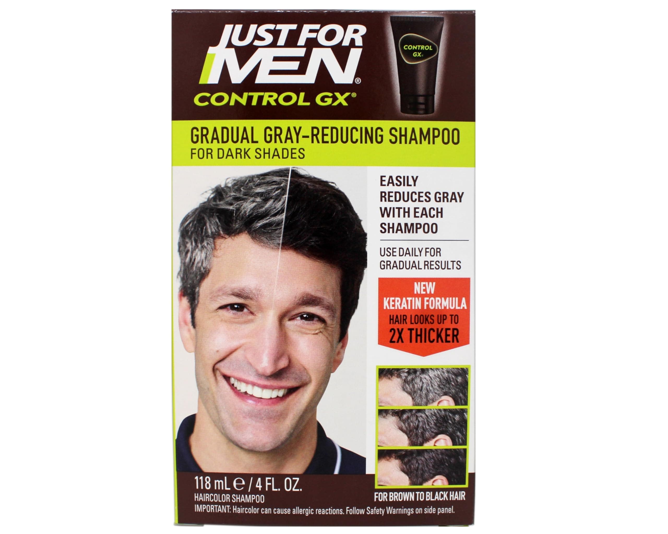 Just For Men Control GX Grey Reducing Shampoo, 5 Fluid Ounce