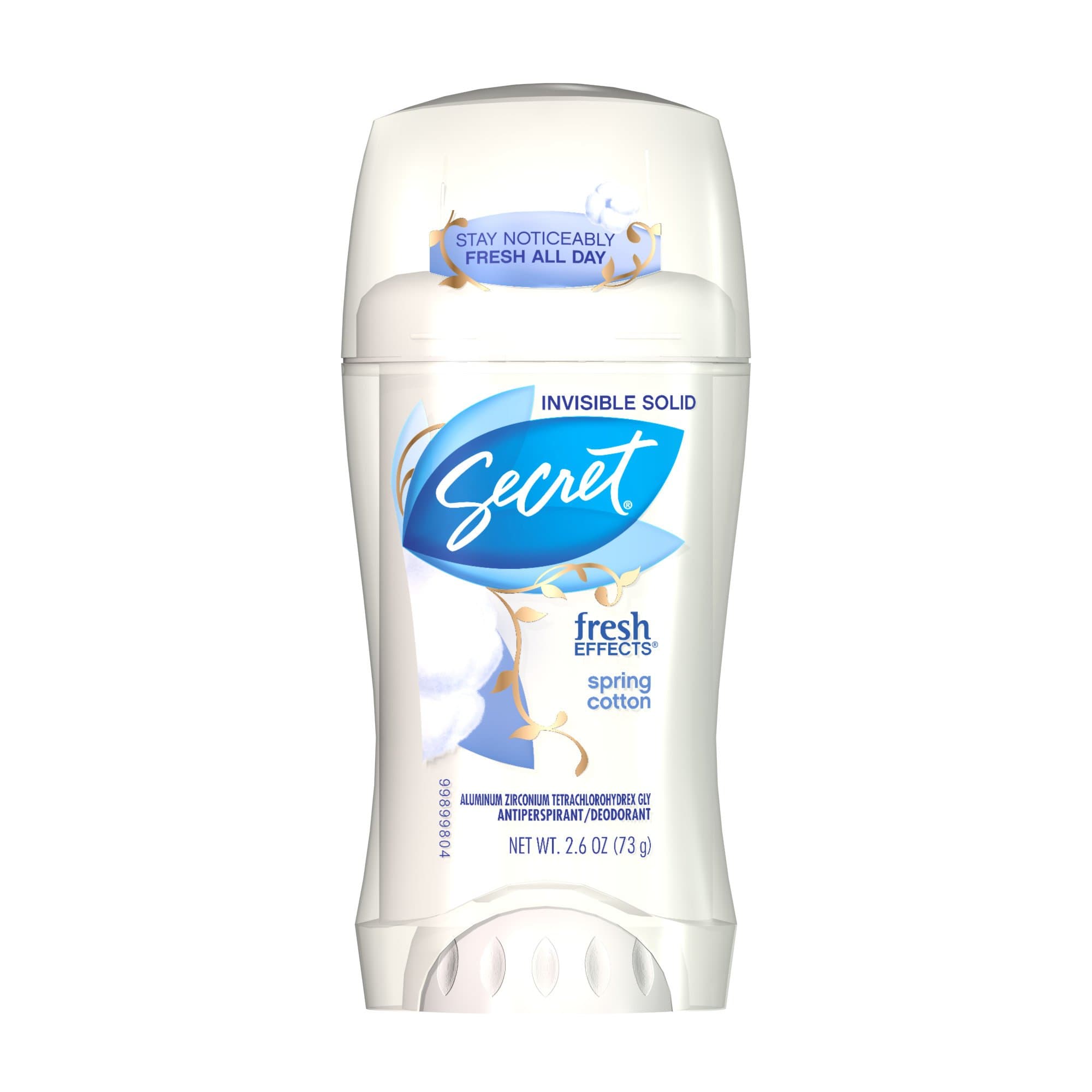 Secret Fresh Effects Spring Cotton Scent Women's Invisible Solid Antiperspirant & Deodorant 2.6 Oz