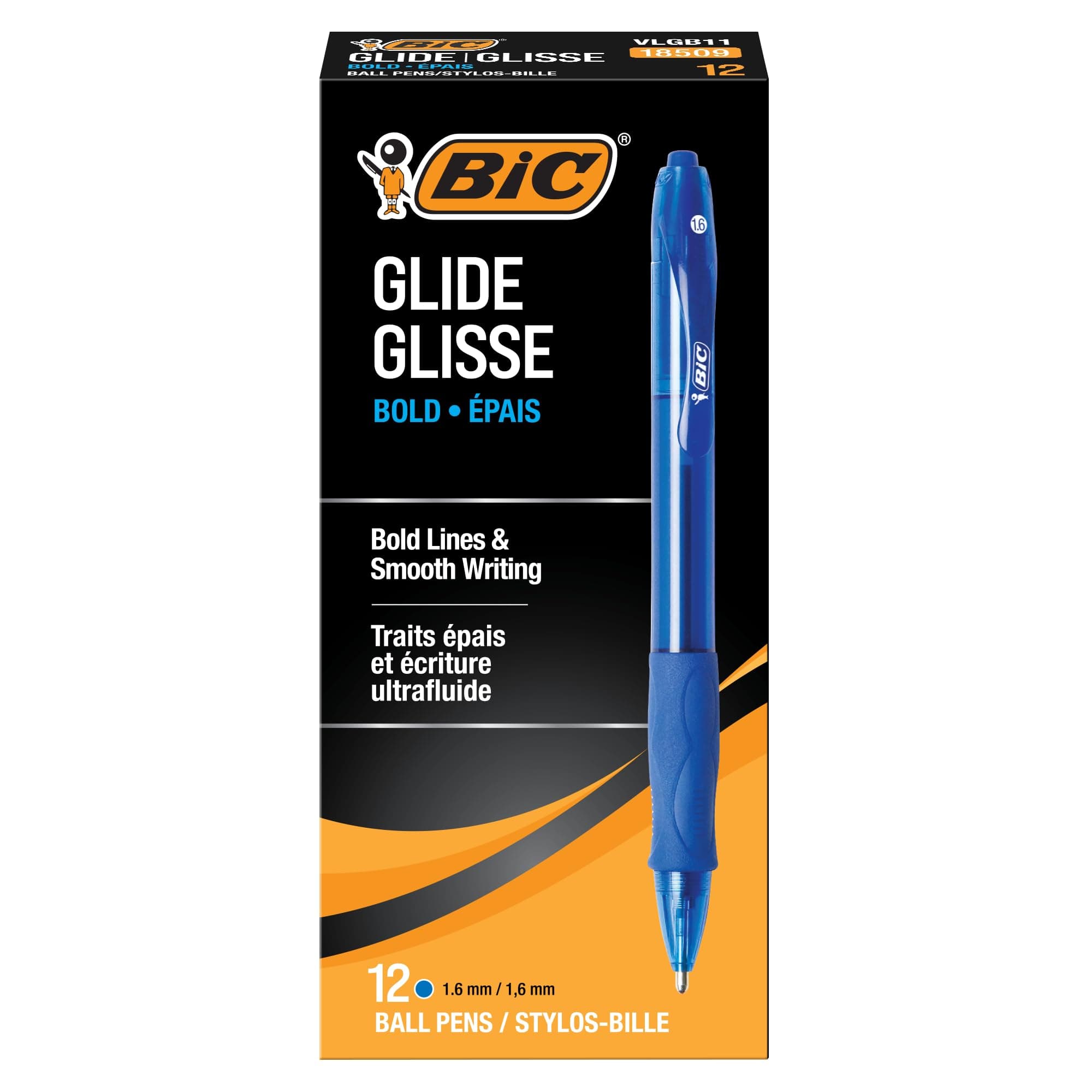 Bic Velocity Bold Ball Pen, Blue