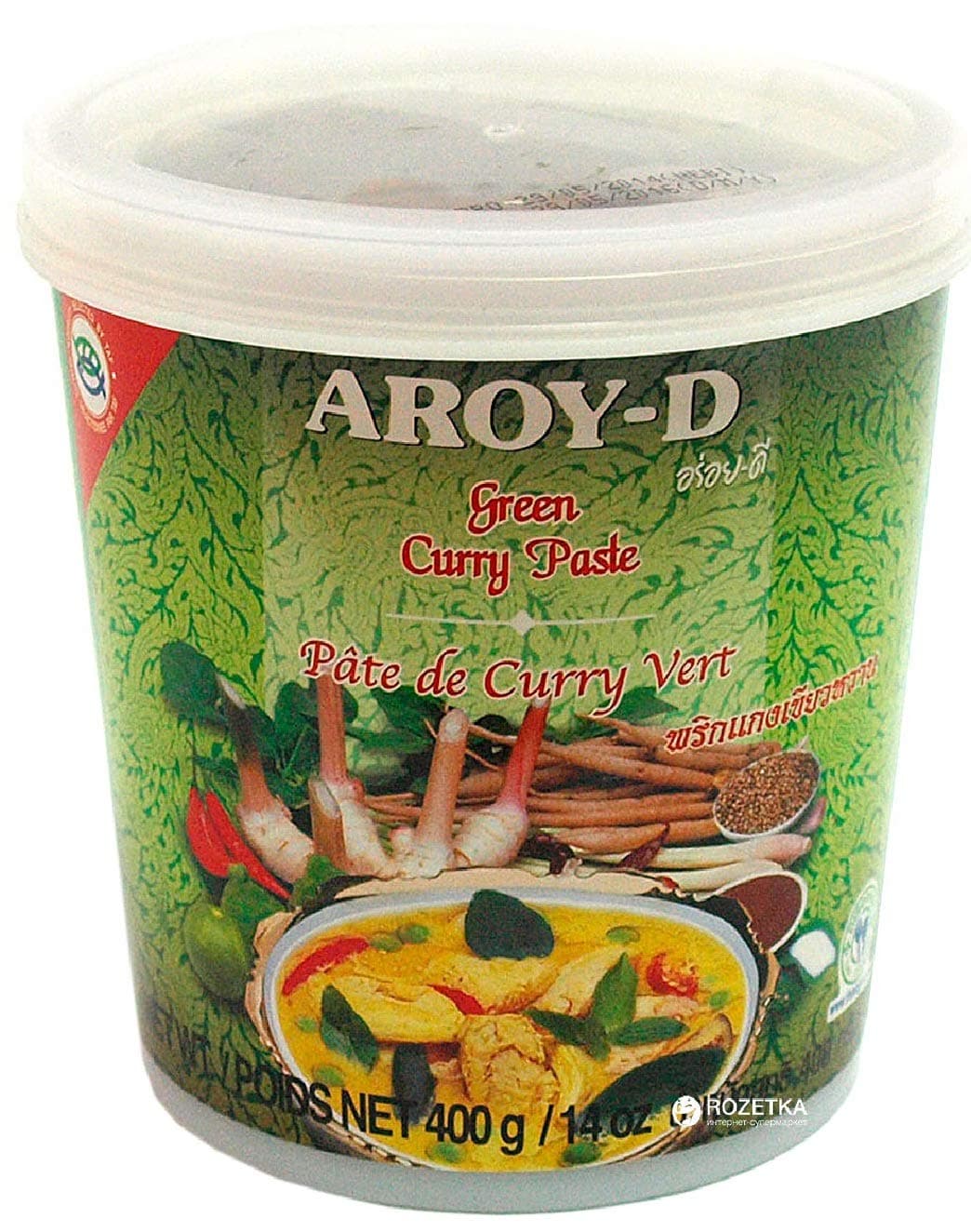 14oz Aroy D Green Curry Paste (Pack of 1)