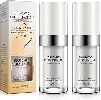 3PACK Concealer Cover Cream, Flawless Colour Changing Warm Skin Tone Foundation Makeup, Base Nude Face Liquid Cover Concealer (2 pcs)