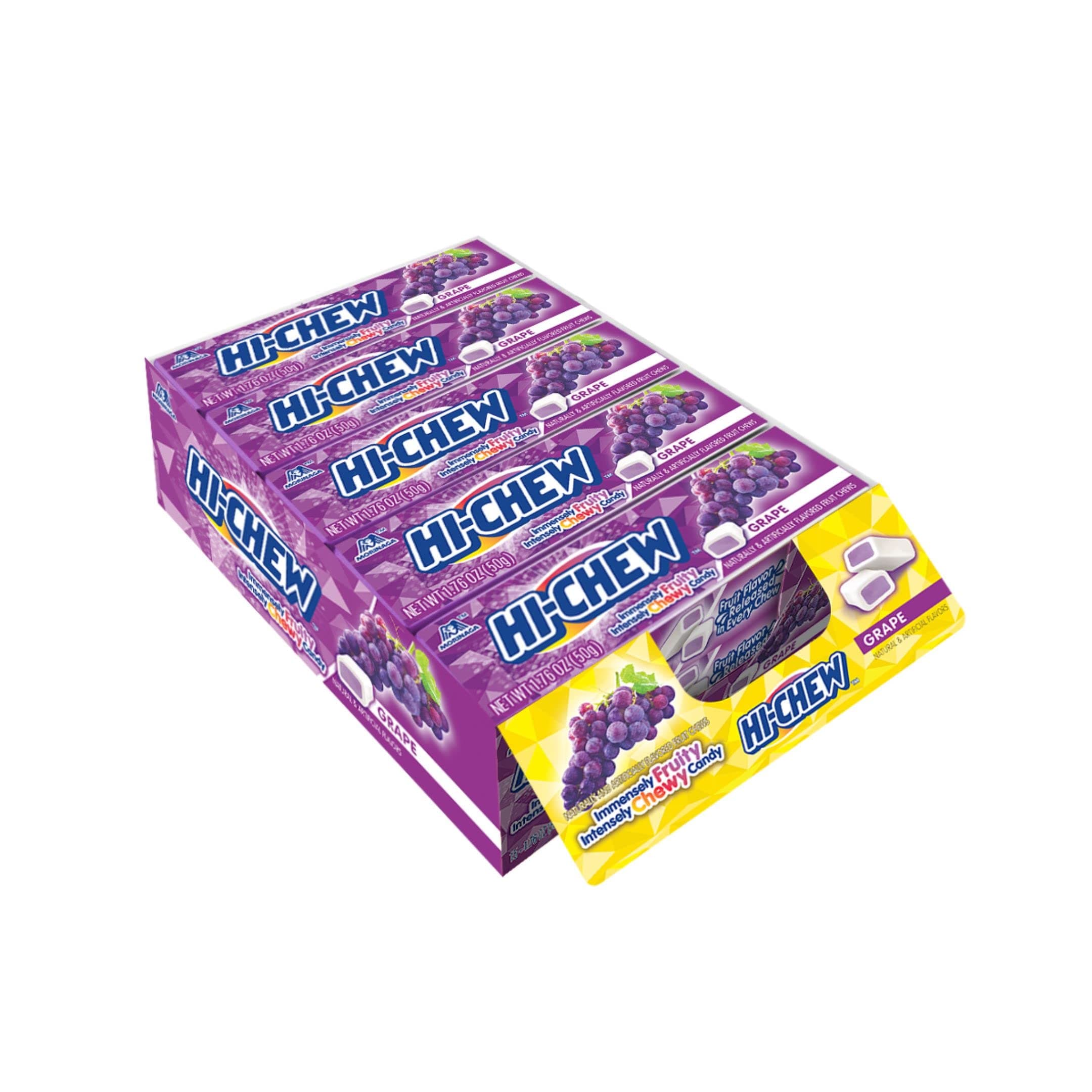 Hi-Chew Fruity Chewy Candy 50g | Grape Flavoured (1)