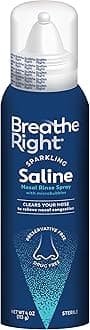 Breathe Right Sparkling Saline Nasal Rinse Spray