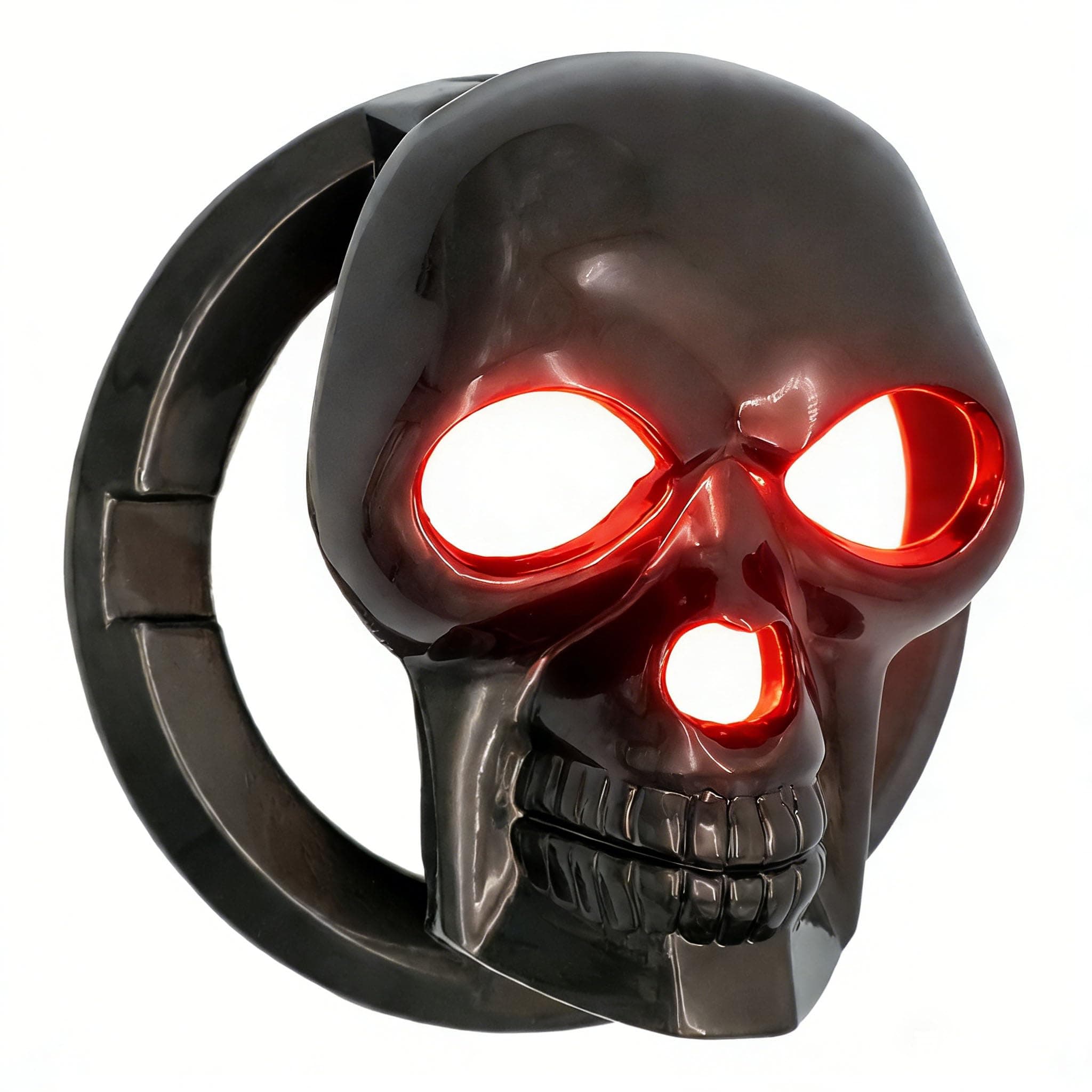 Skull Ignition Protective Push Start Button Cover - Anti-Scratch Car Engine Decoration Ring