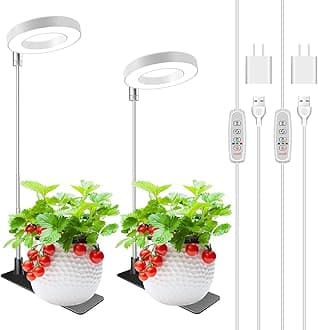 3.4" Plant Halo Light with Base (2 Pack)
