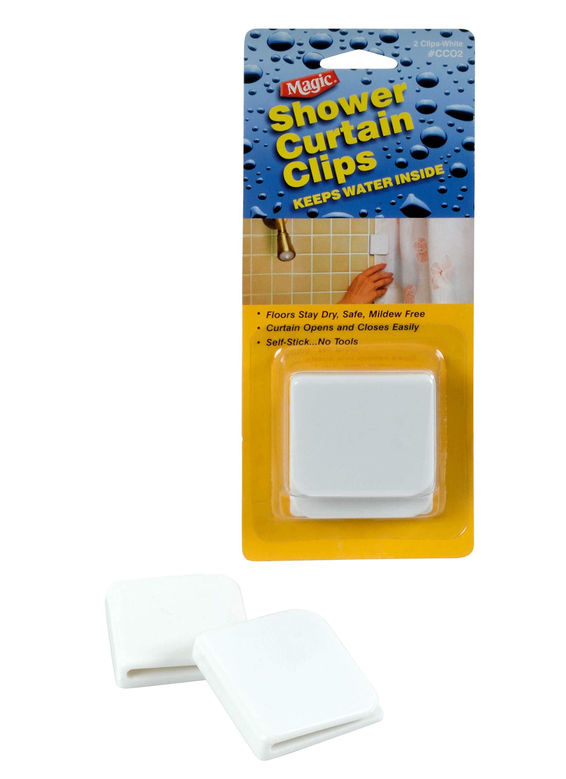 MAGIC USA SHOWER CURTAIN CLIPS (2-PACK) …