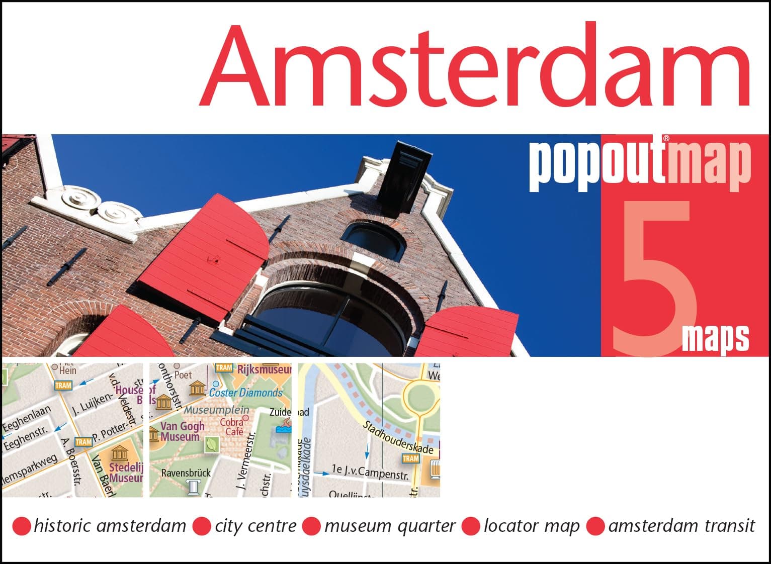 Amsterdam PopOut Map (PopOut Maps) Map – Folded Map, 27 Jan. 2017
