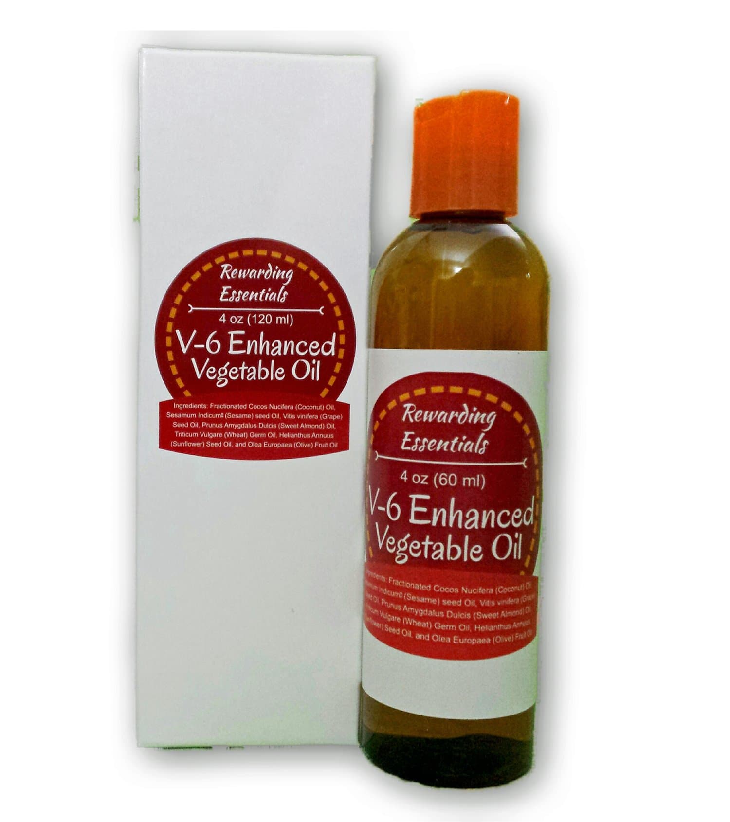 V-6 Enhanced Vegetable Carrier Oil 4oz …